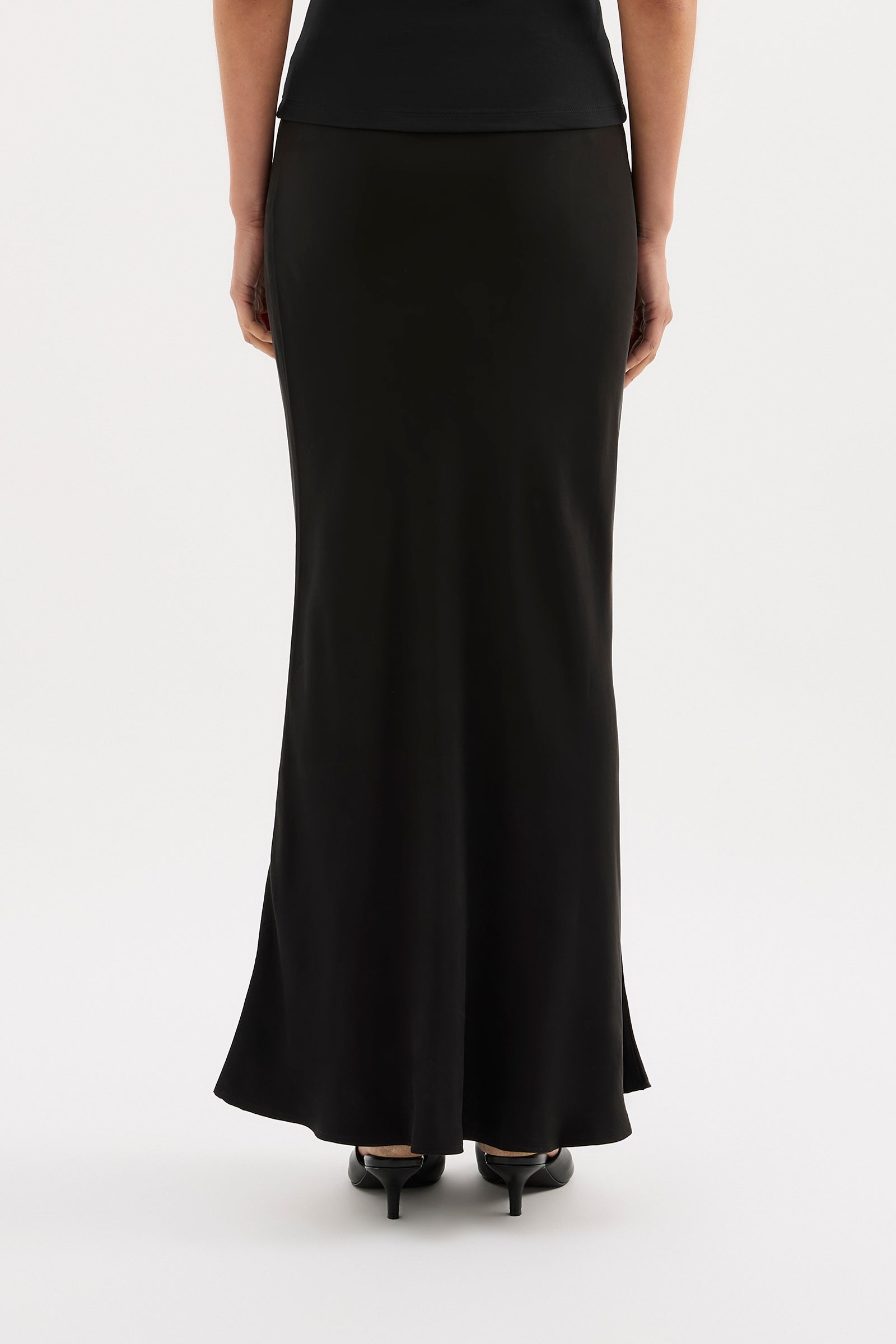 Dara Cupro Skirt Black 