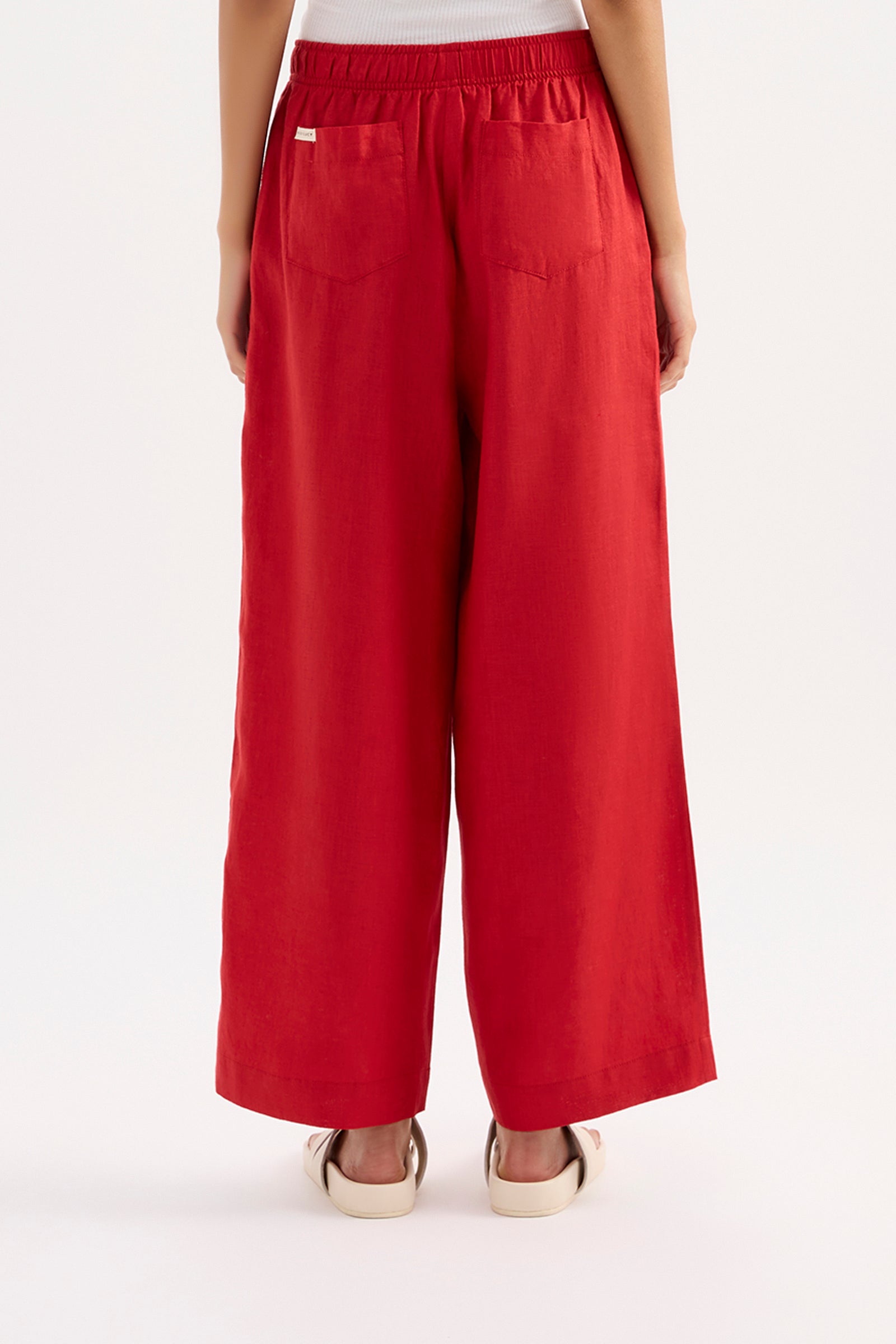 Lounge Linen Shirt & Crop Pant Set 