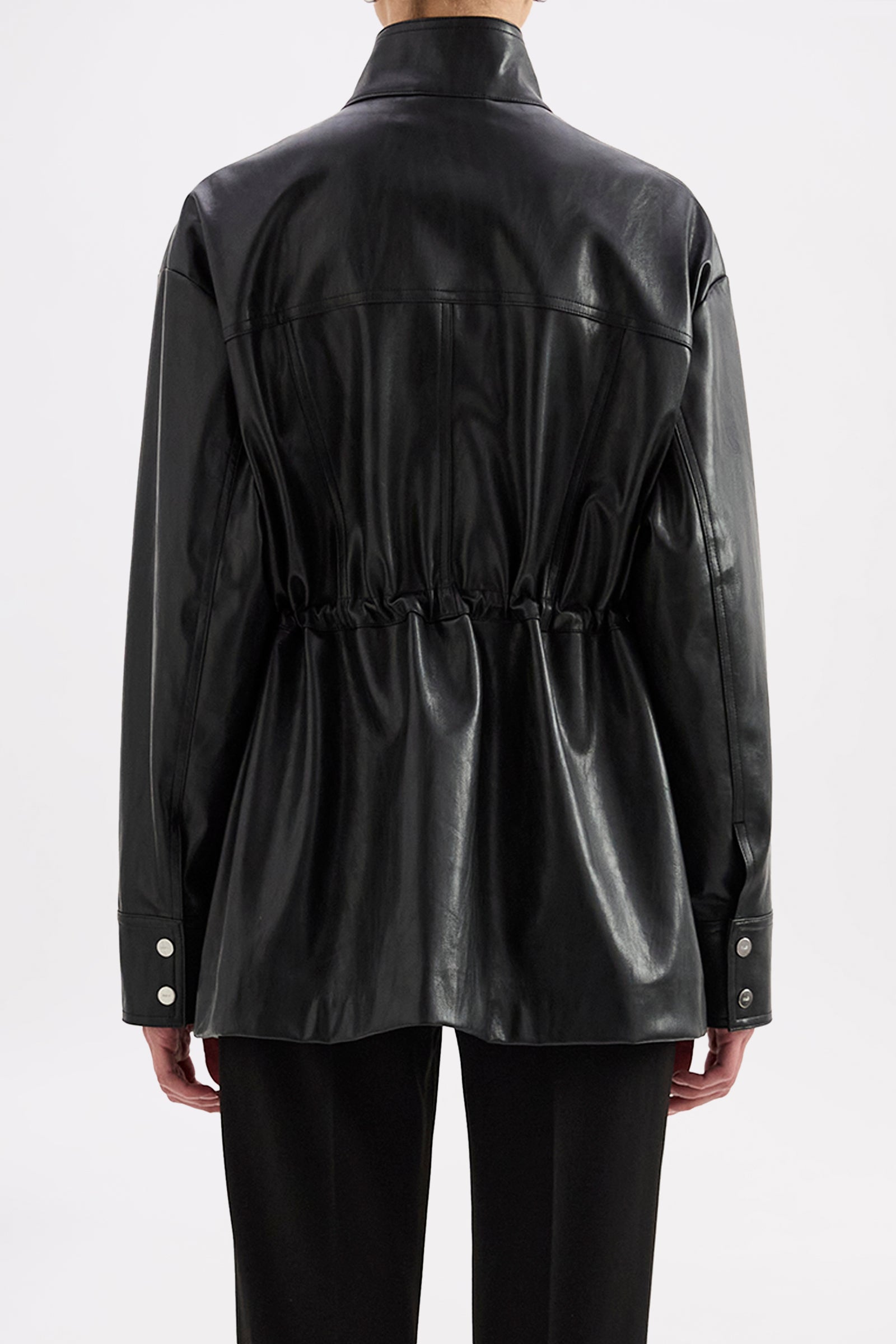 Maze Vegan Leather Jacket Black 