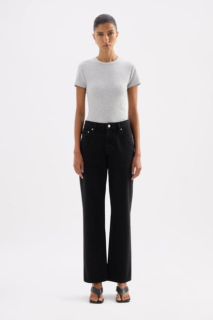 Organic Straight Leg Jean Vintage Black 