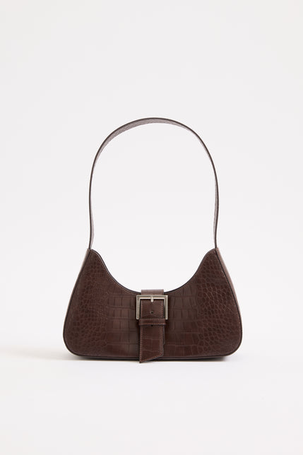 Greta Shoulder Bag Chocolate 