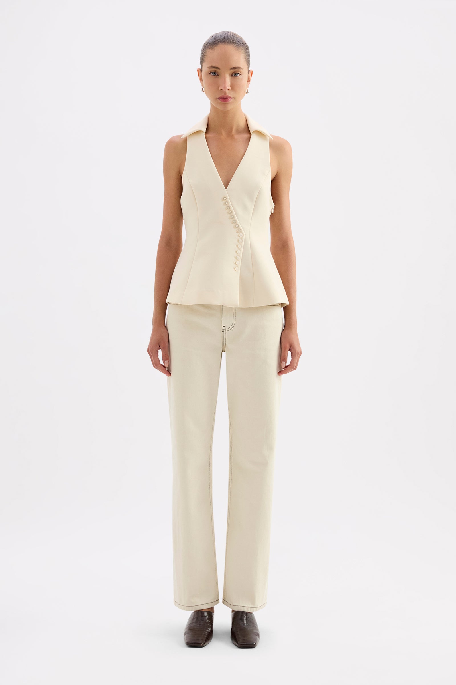 Ophelia Vest Champagne 