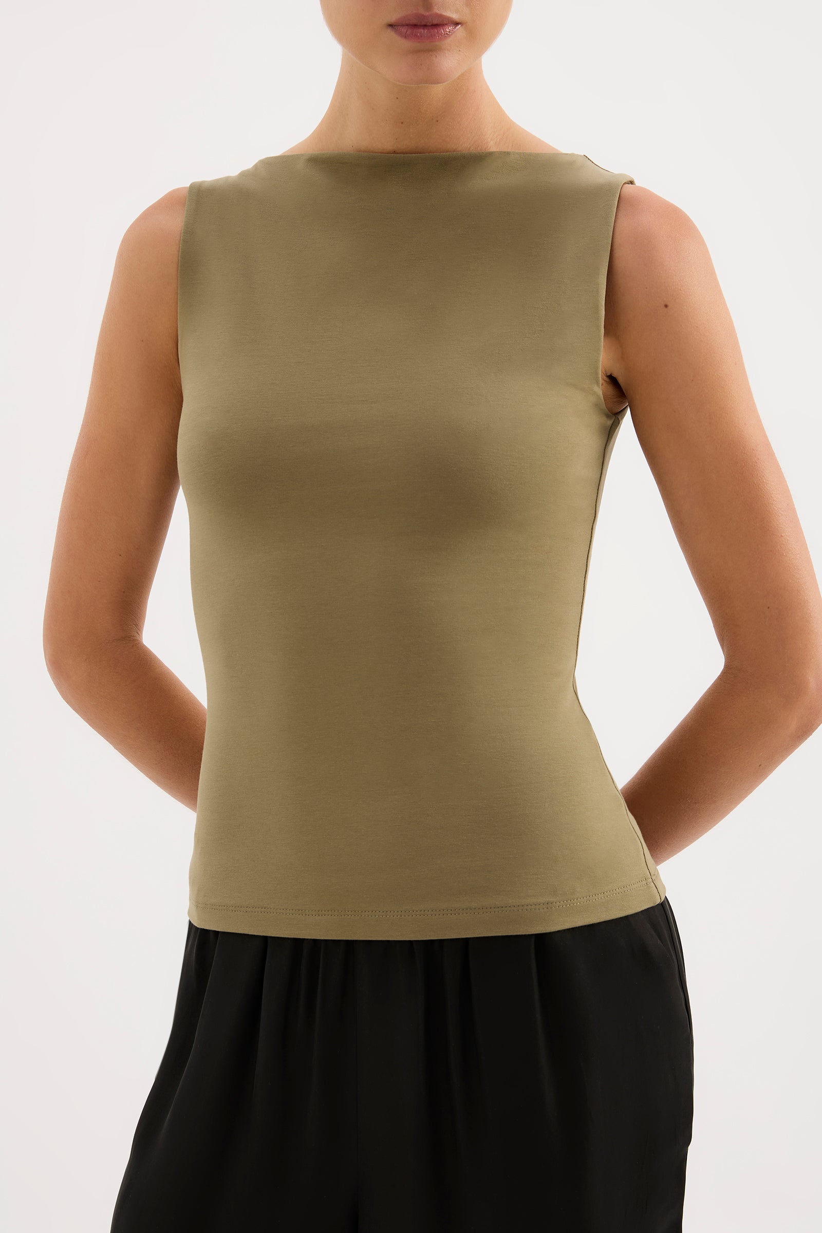 Lois Organic Tank Sage 