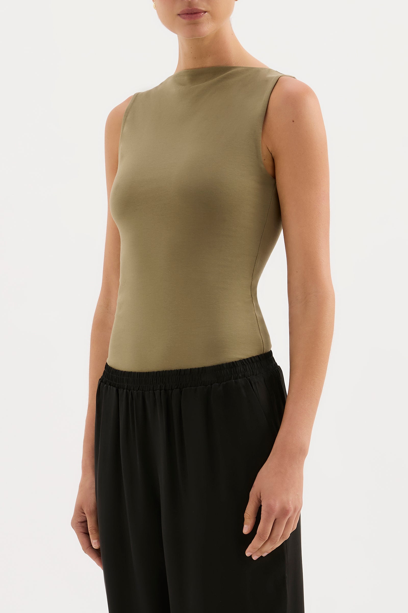Lois Organic Tank Sage 