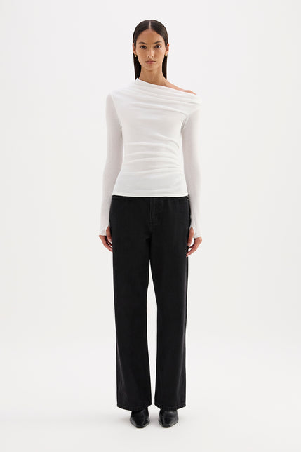 Rue Mesh Ls Top Salt 