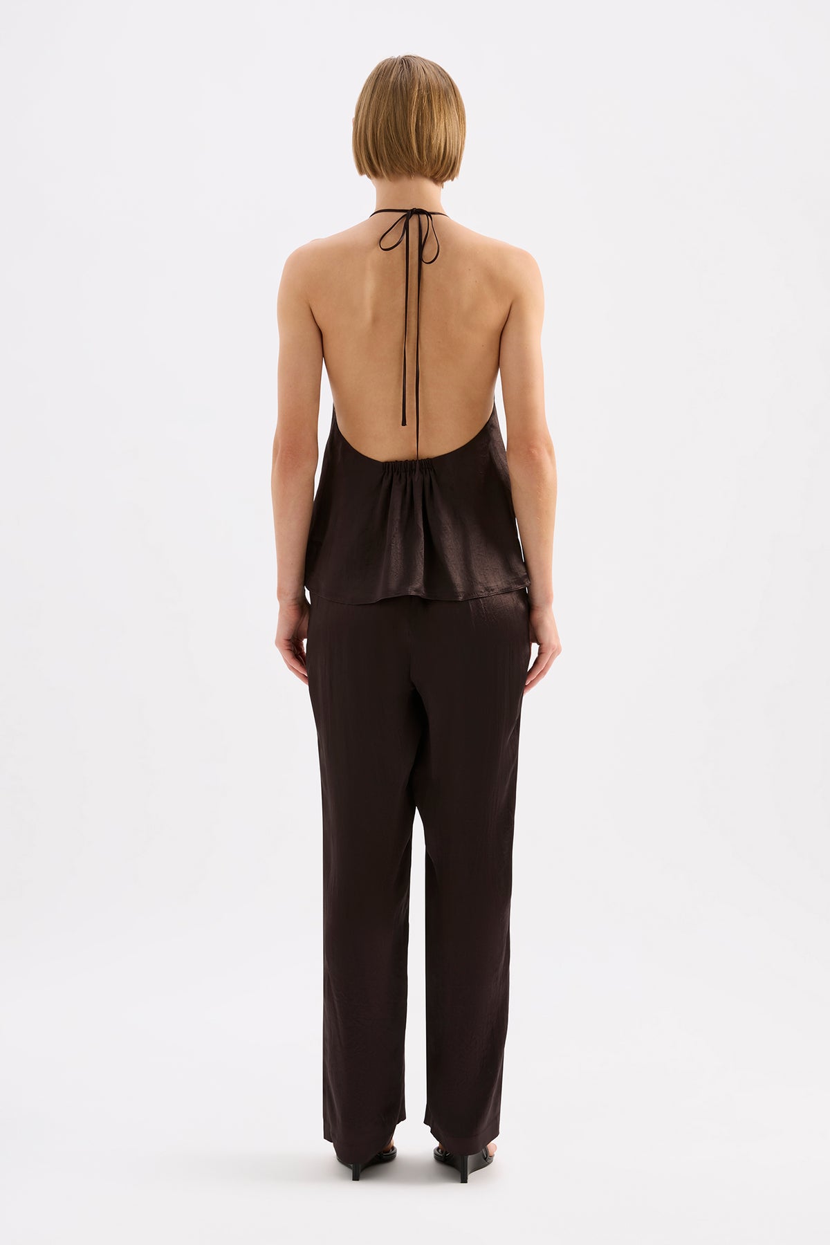 Ana Halter Top Dark Chocolate 