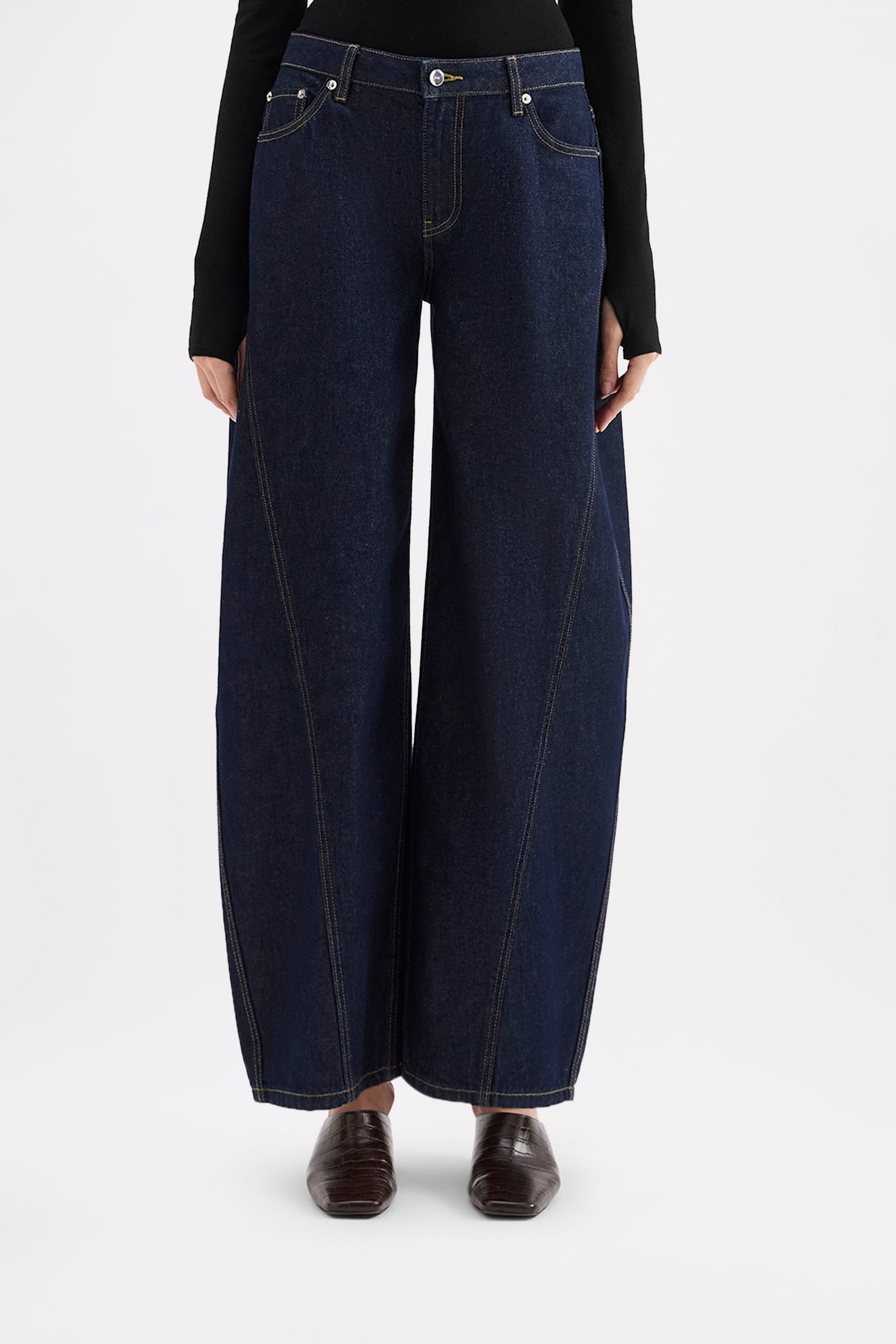 Silvie Wide Leg Jean Midnight 