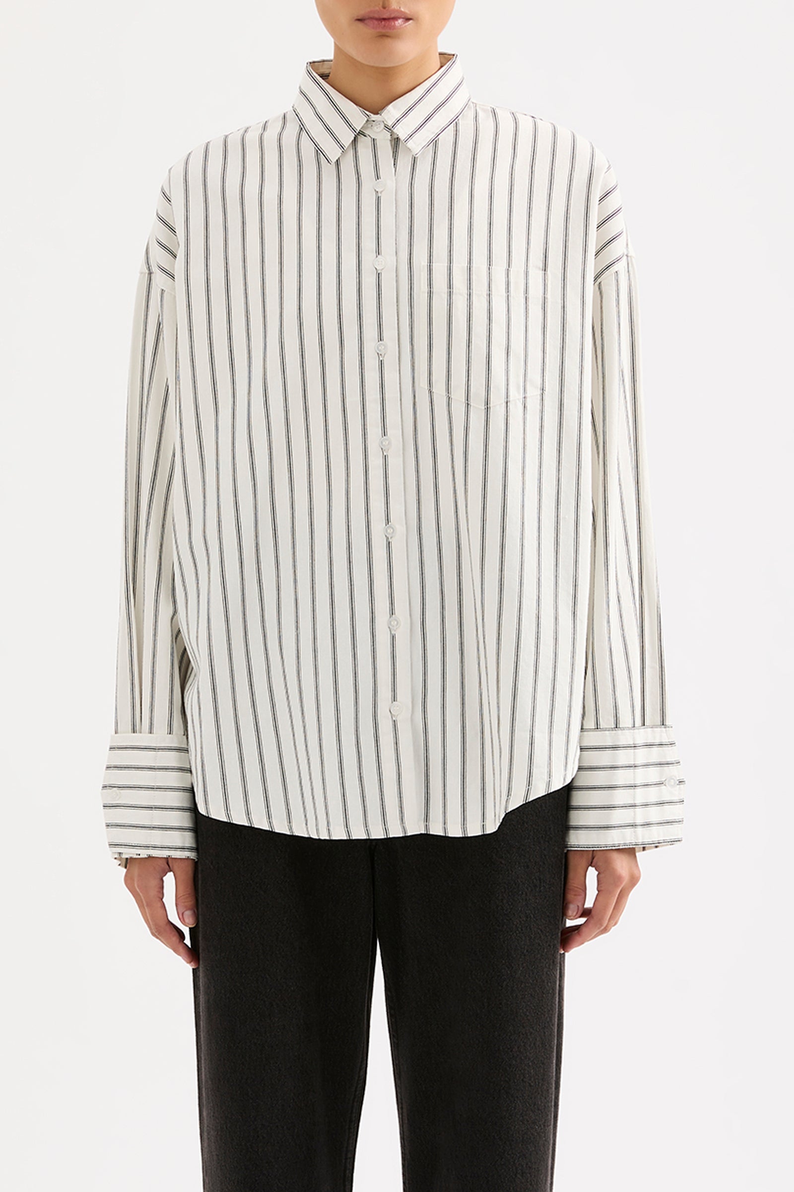 Emerson Shirt Salt Stripe 