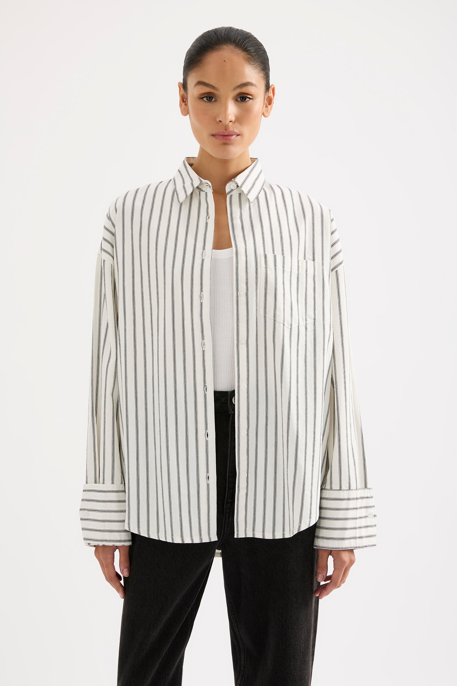 Emerson Shirt Salt Stripe 