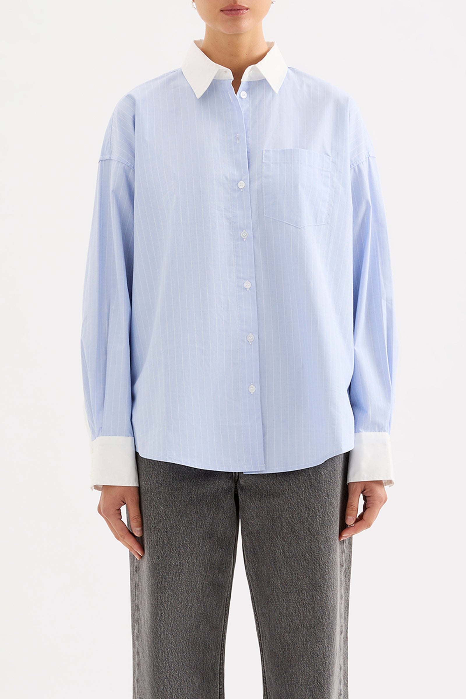 Yuri Shirt Chambray Stripe 