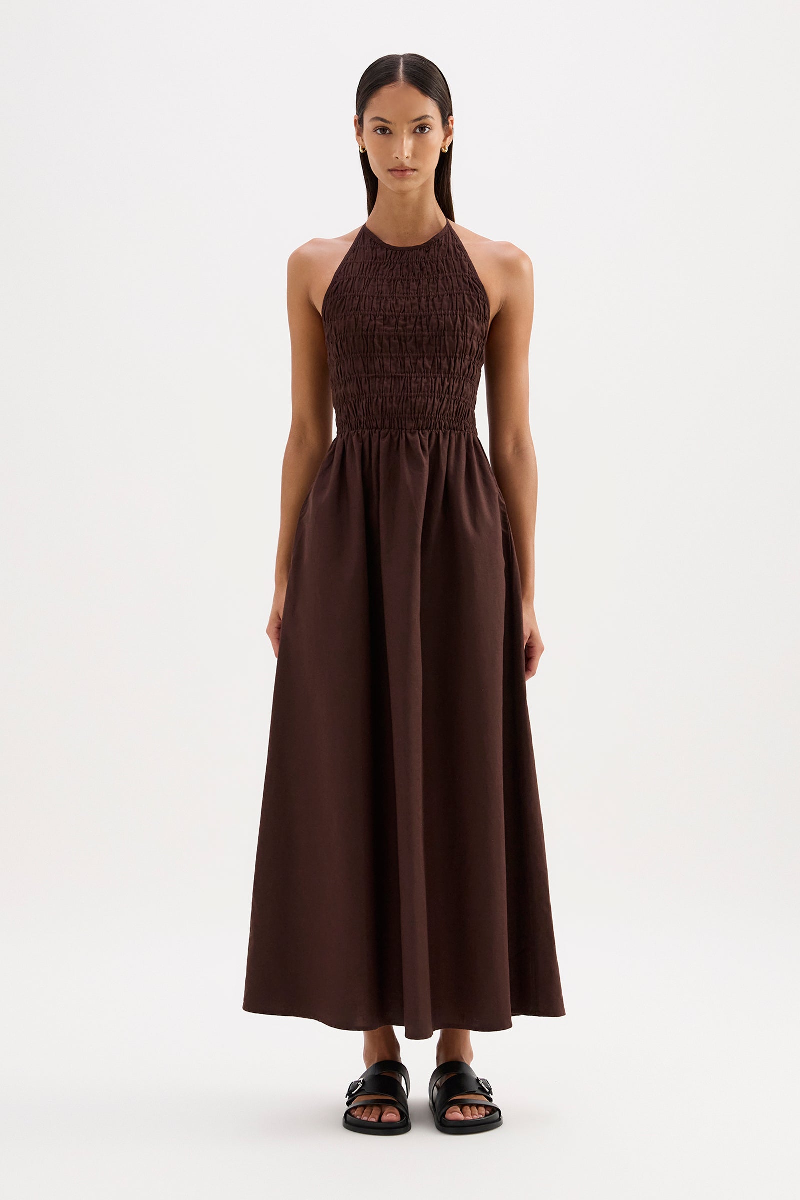 Mira Maxi Dress Raisin 