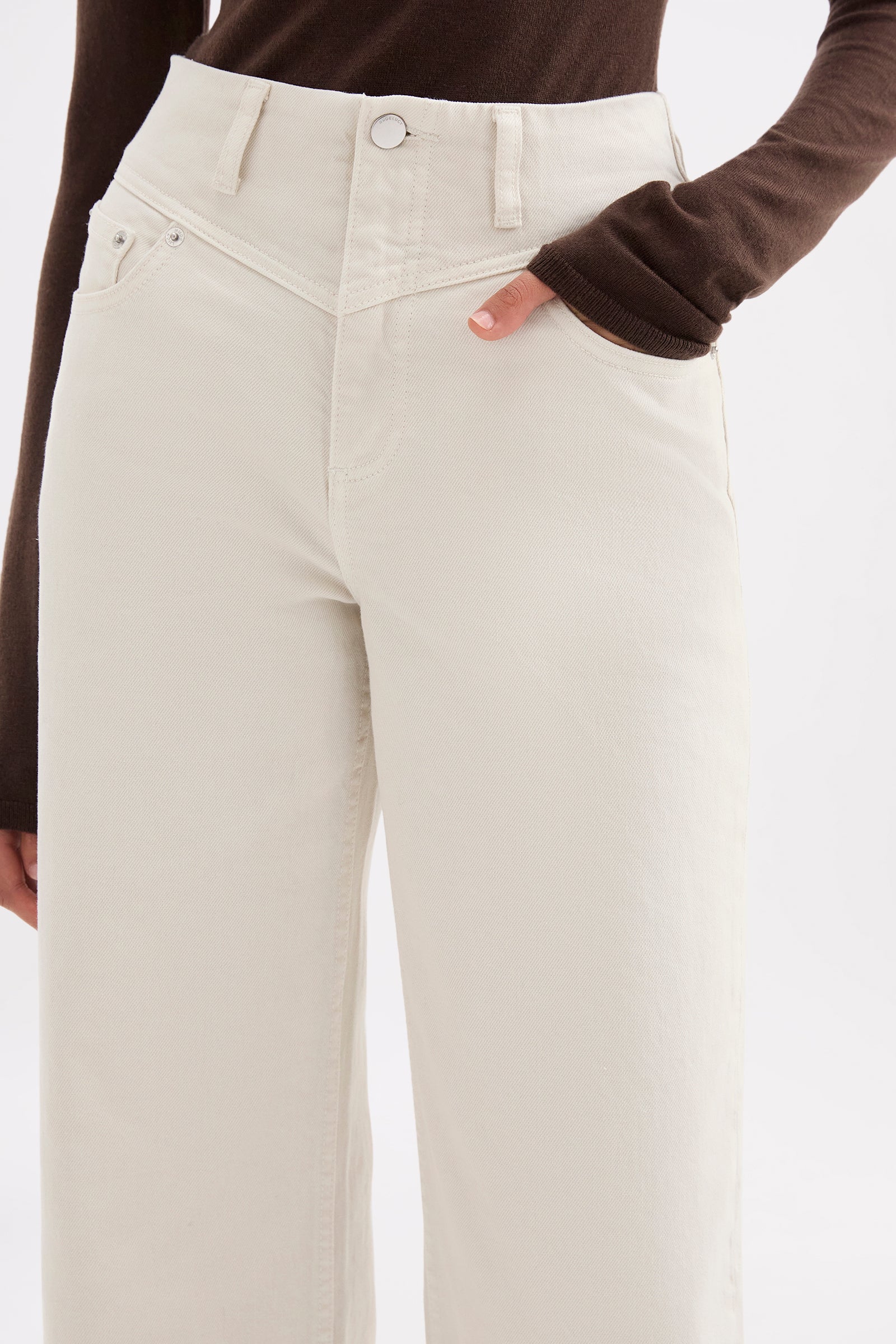 Celeste Stretch Wide Leg Jean Dune 