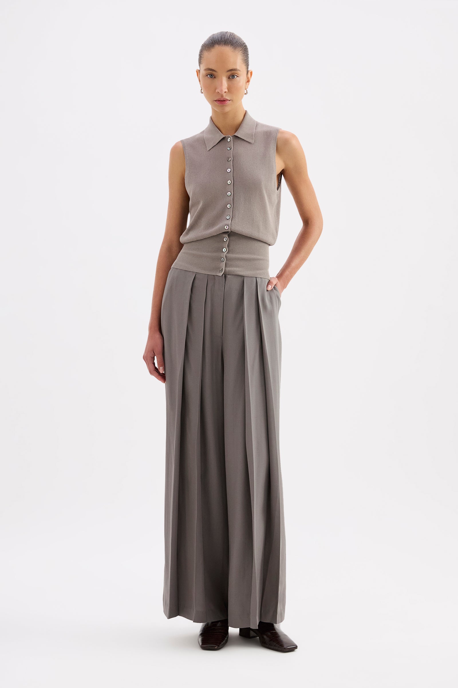Saphira Wide Leg Pant Comet 