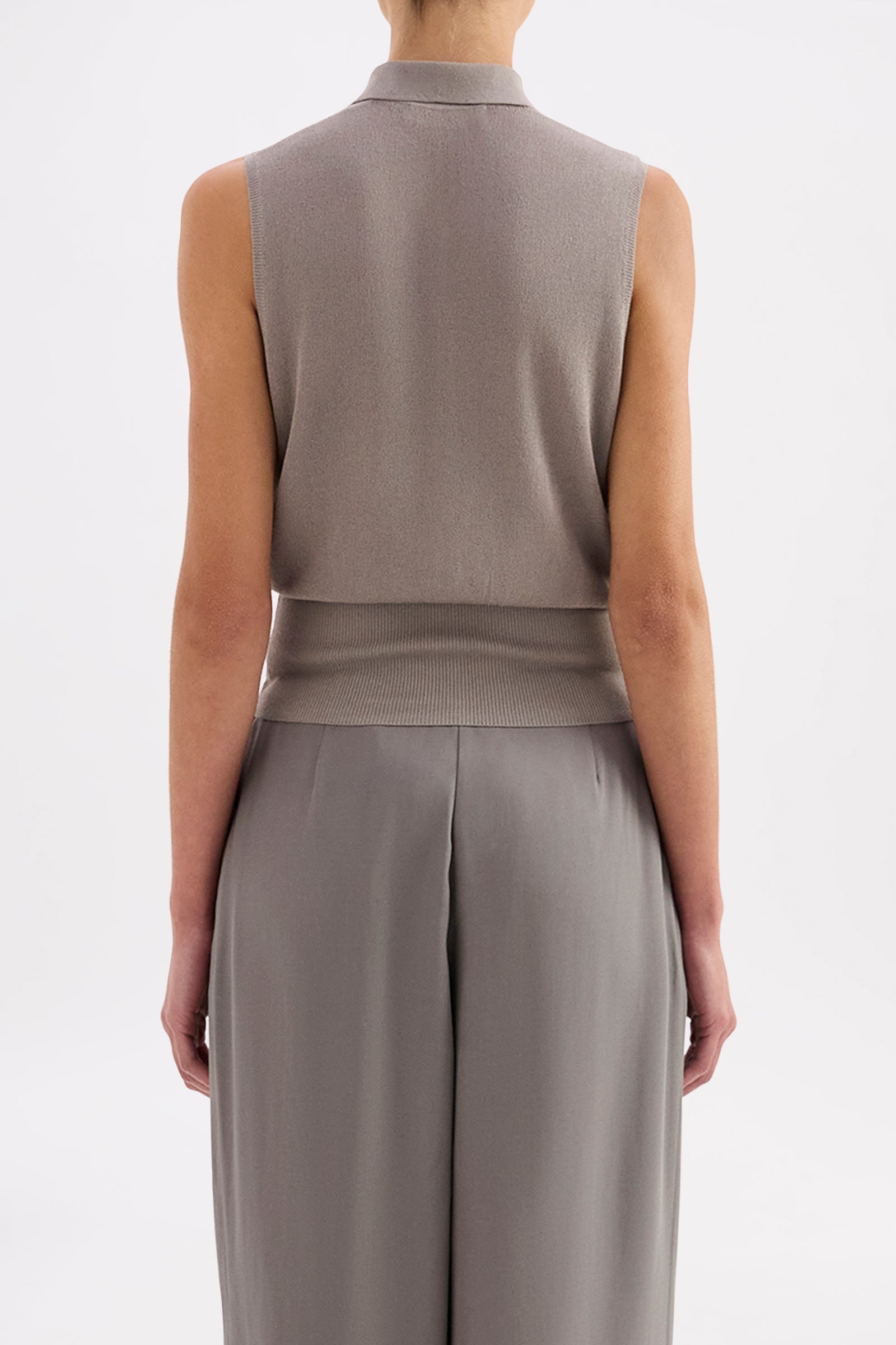 Danube Metallic Knit Vest Comet 
