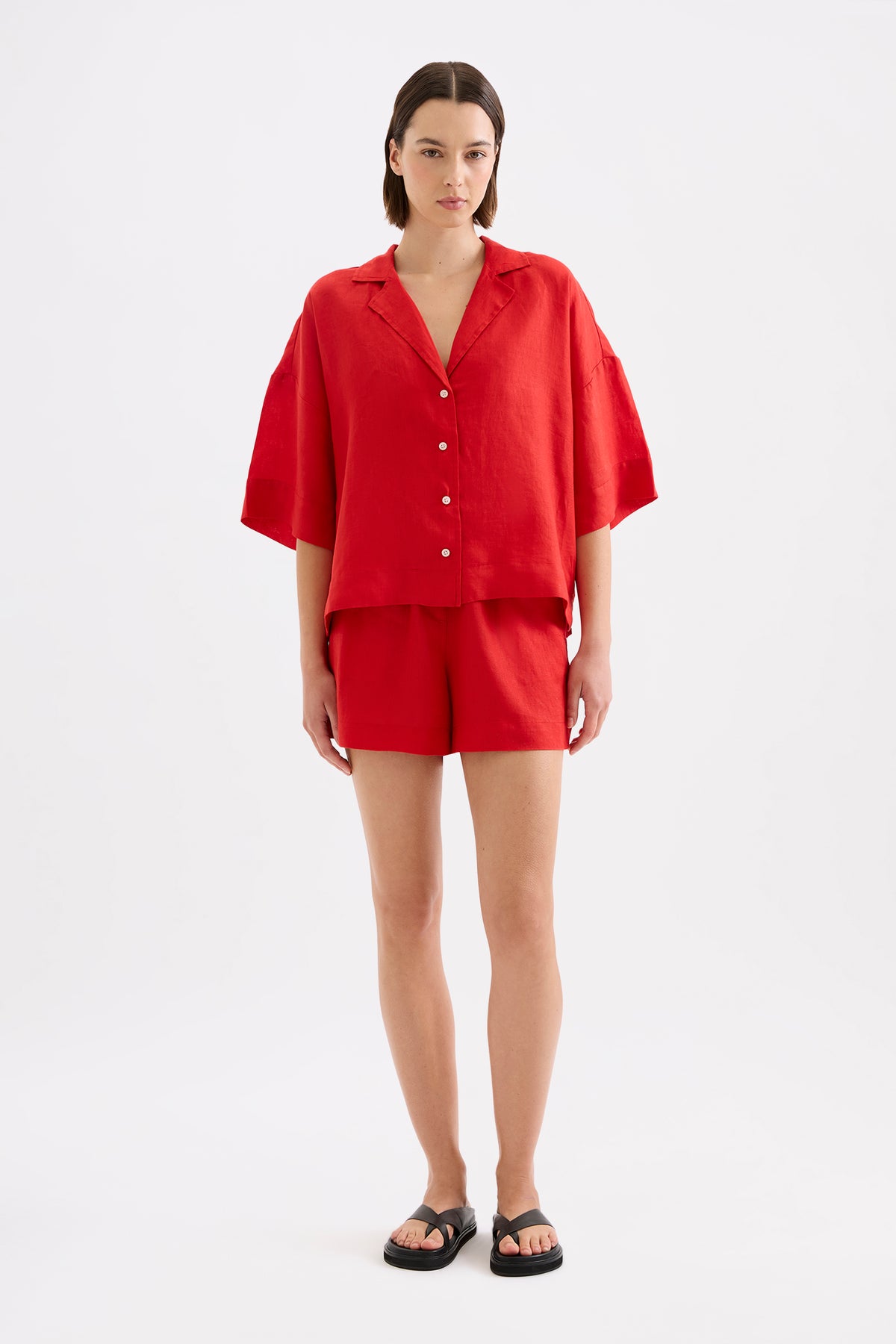 Lounge Linen Short Poppy 