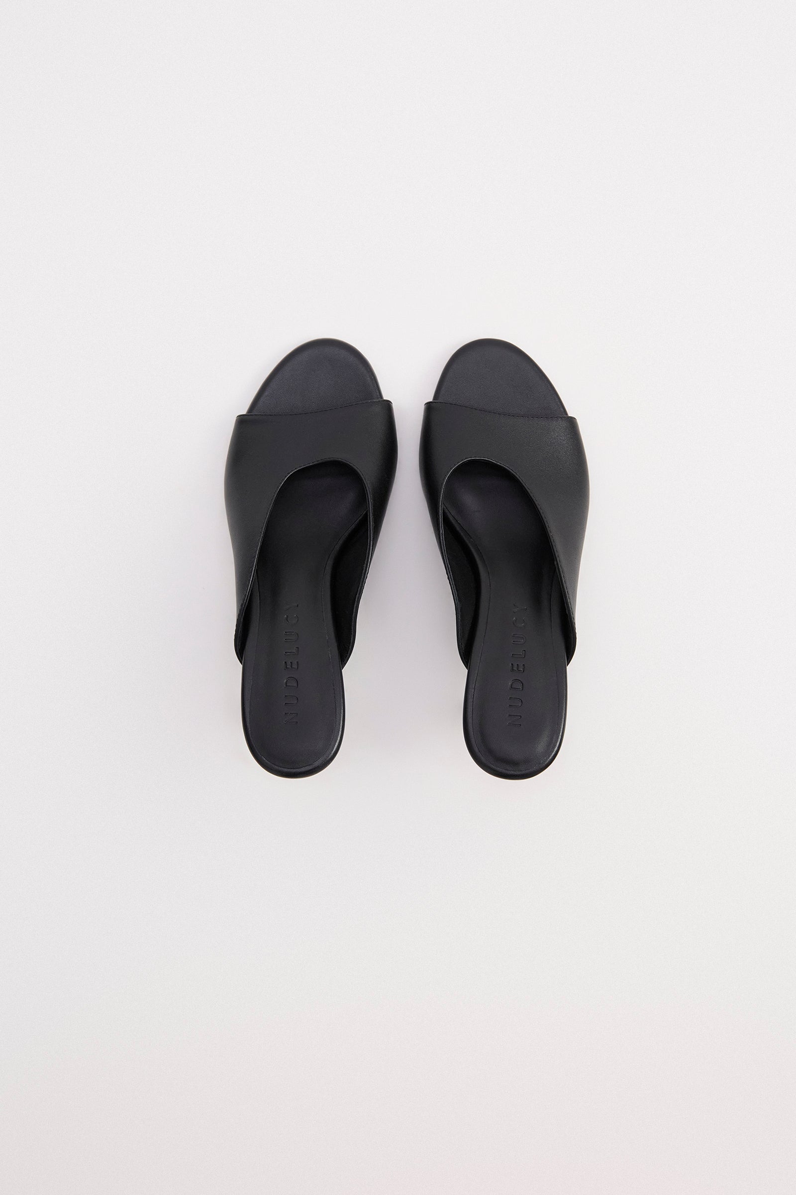 Elodie Heeled Mule Black 