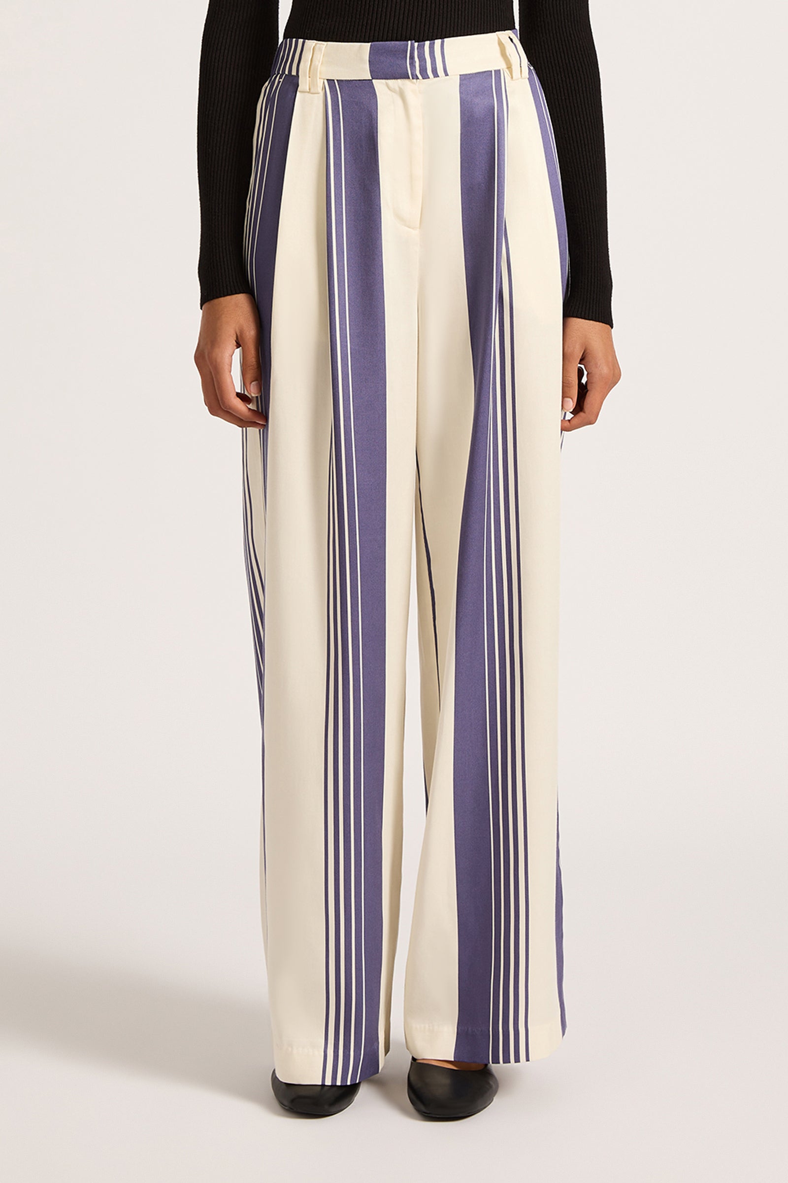 Albion Tencel Pant Storm Stripe 