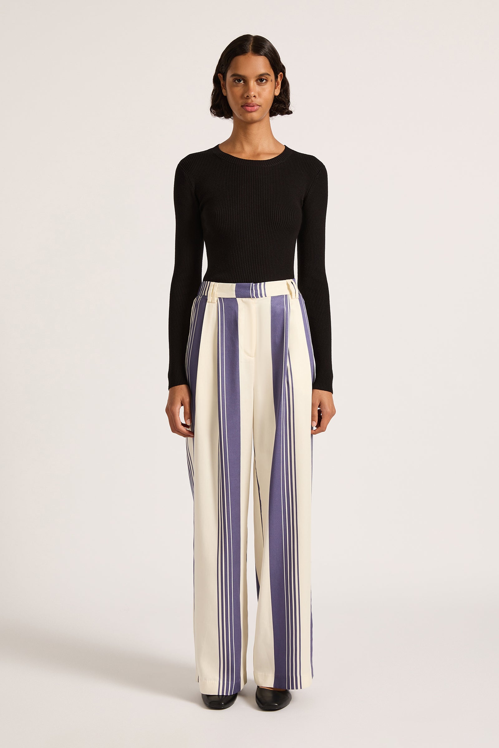 Albion Tencel Pant Storm Stripe 