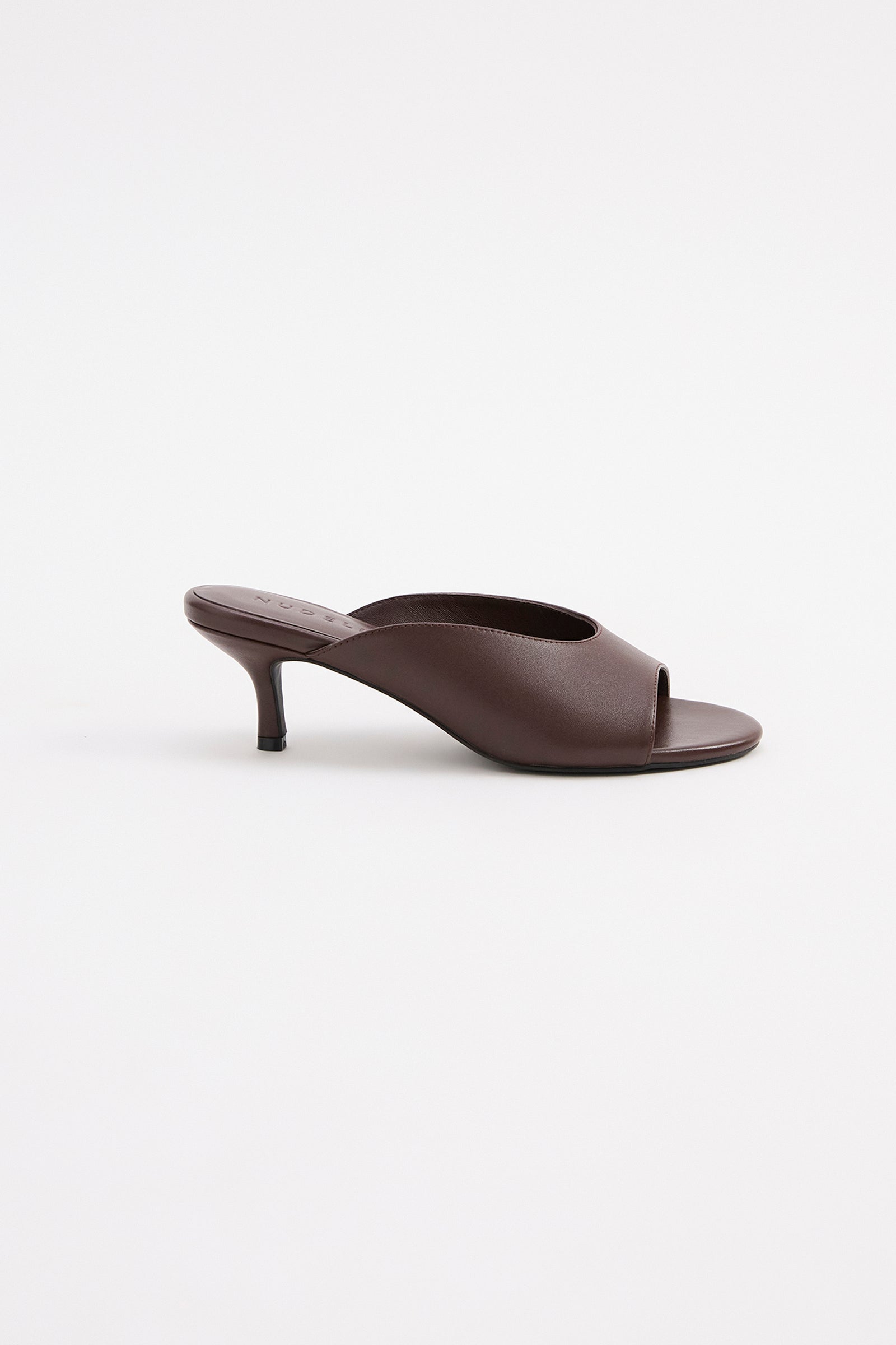 Elodie Heeled Mule Raisin 