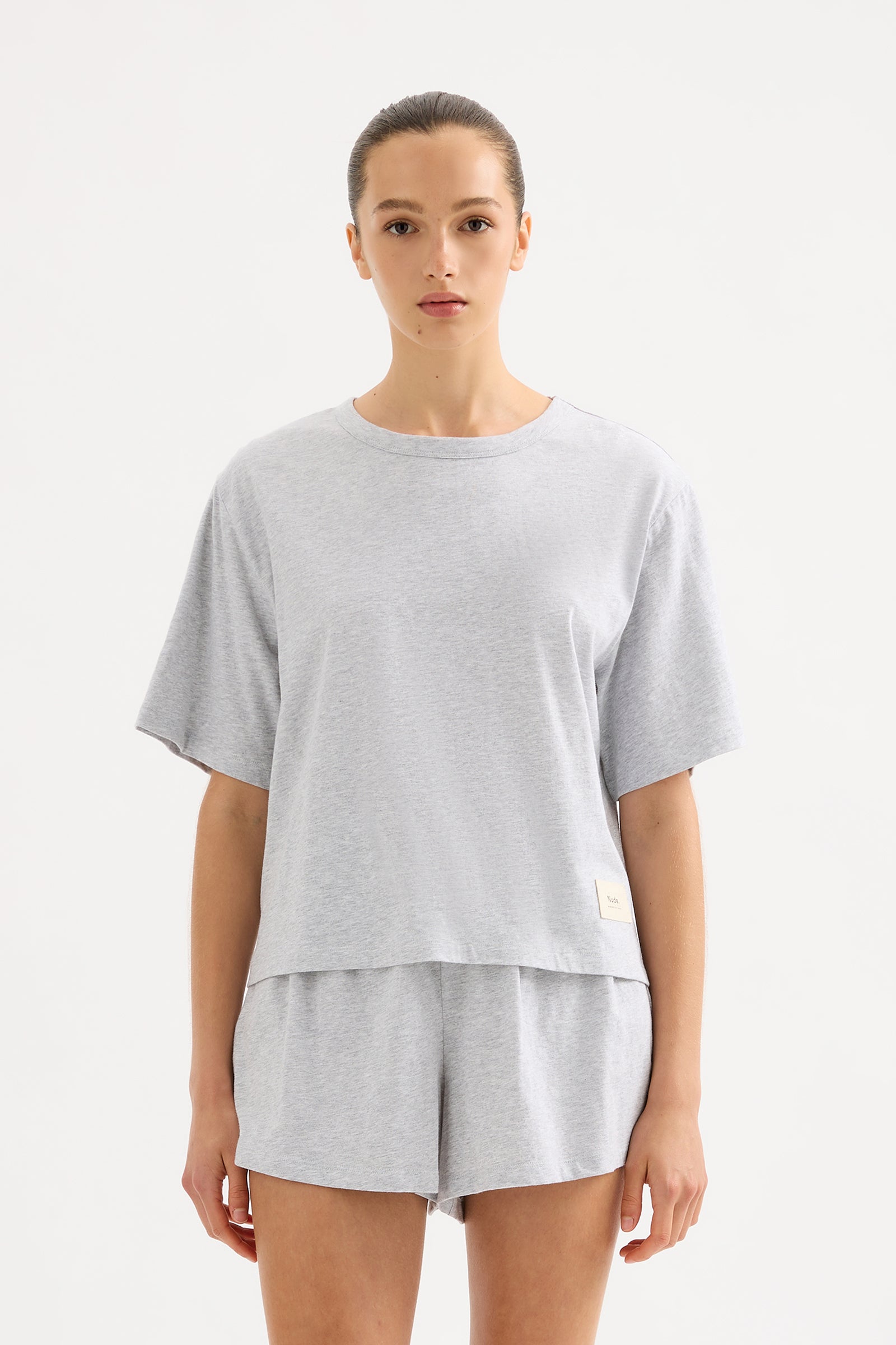 Lounge Jersey Tee Grey Marle 