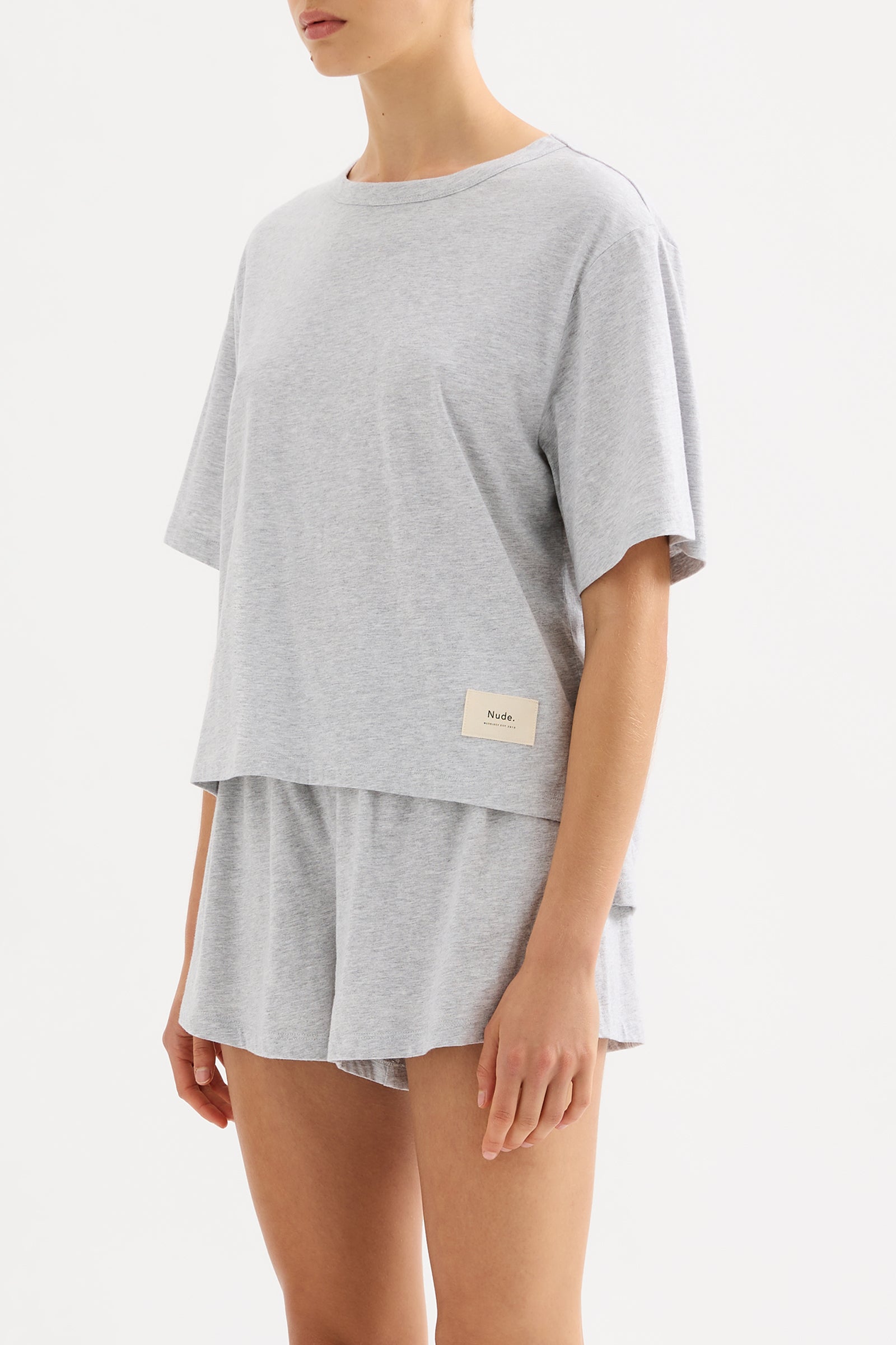 Lounge Jersey Tee Grey Marle 
