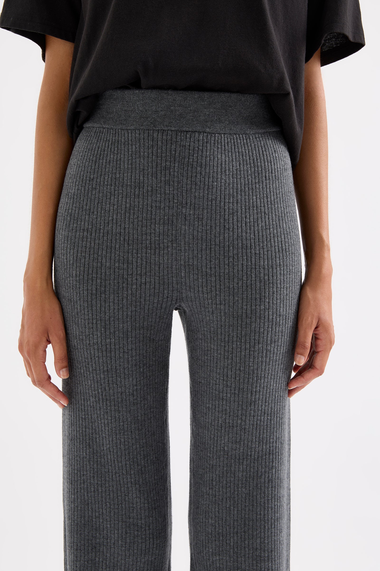 Malo Knit Pant Charcoal 