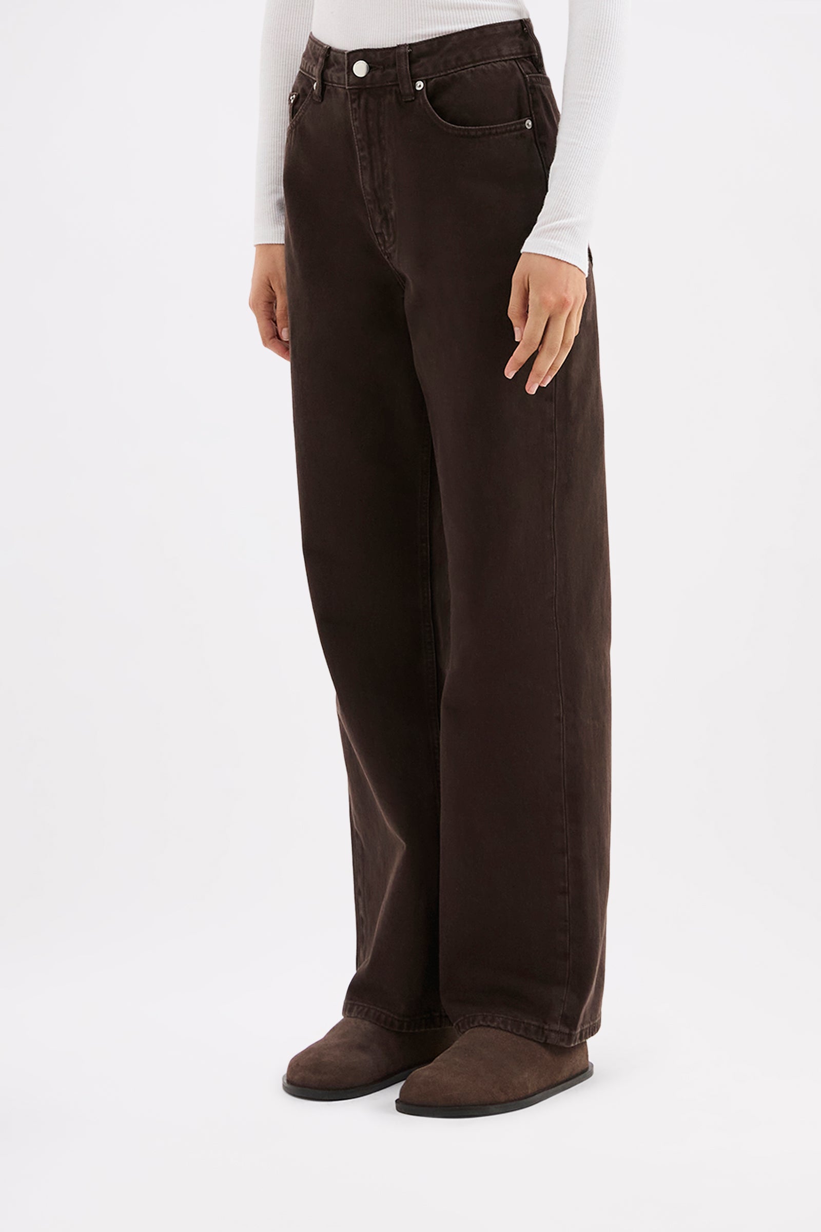 Organic Relaxed Leg Jean Espresso 