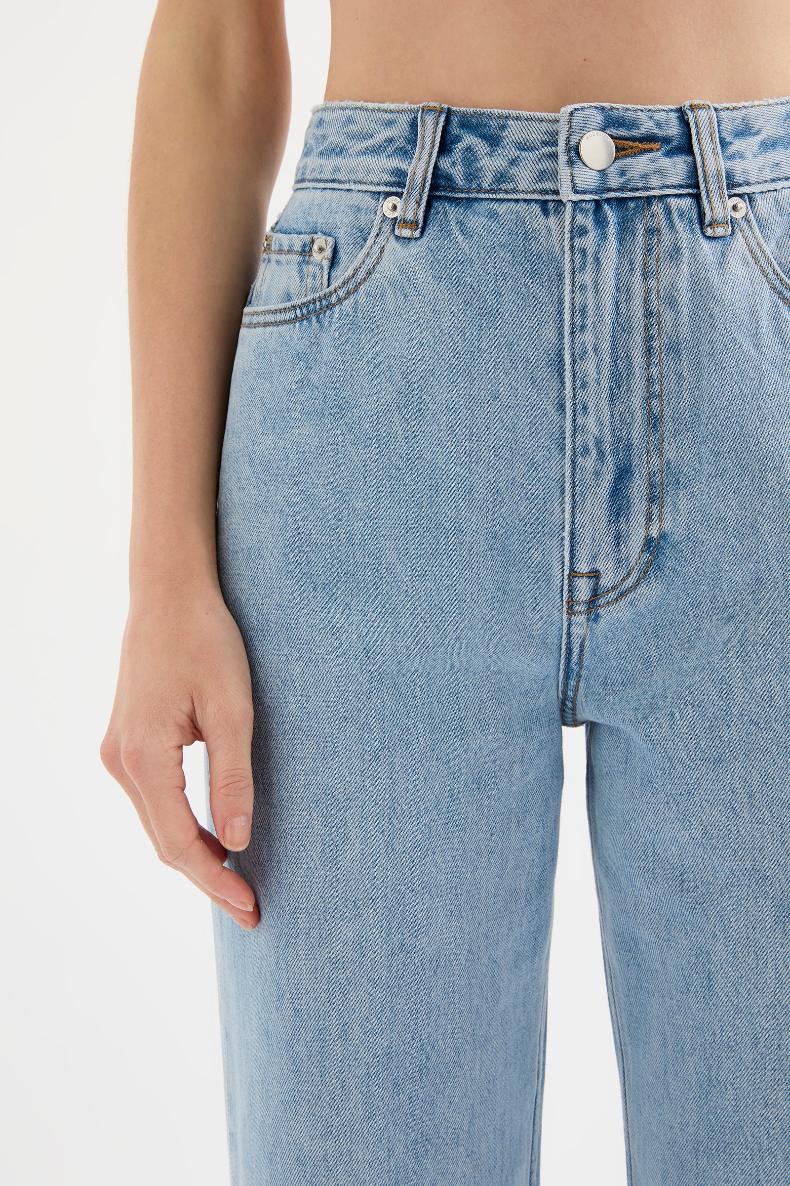 Organic Relaxed Leg Jean Soft Blue 