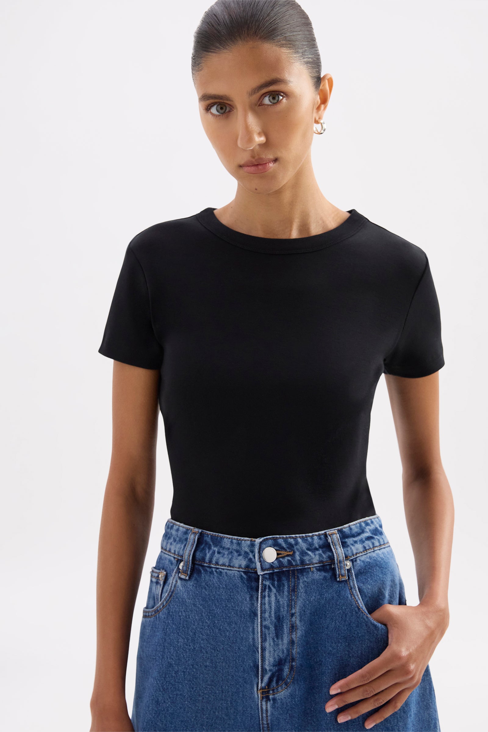 Organic Baby Tee Black 