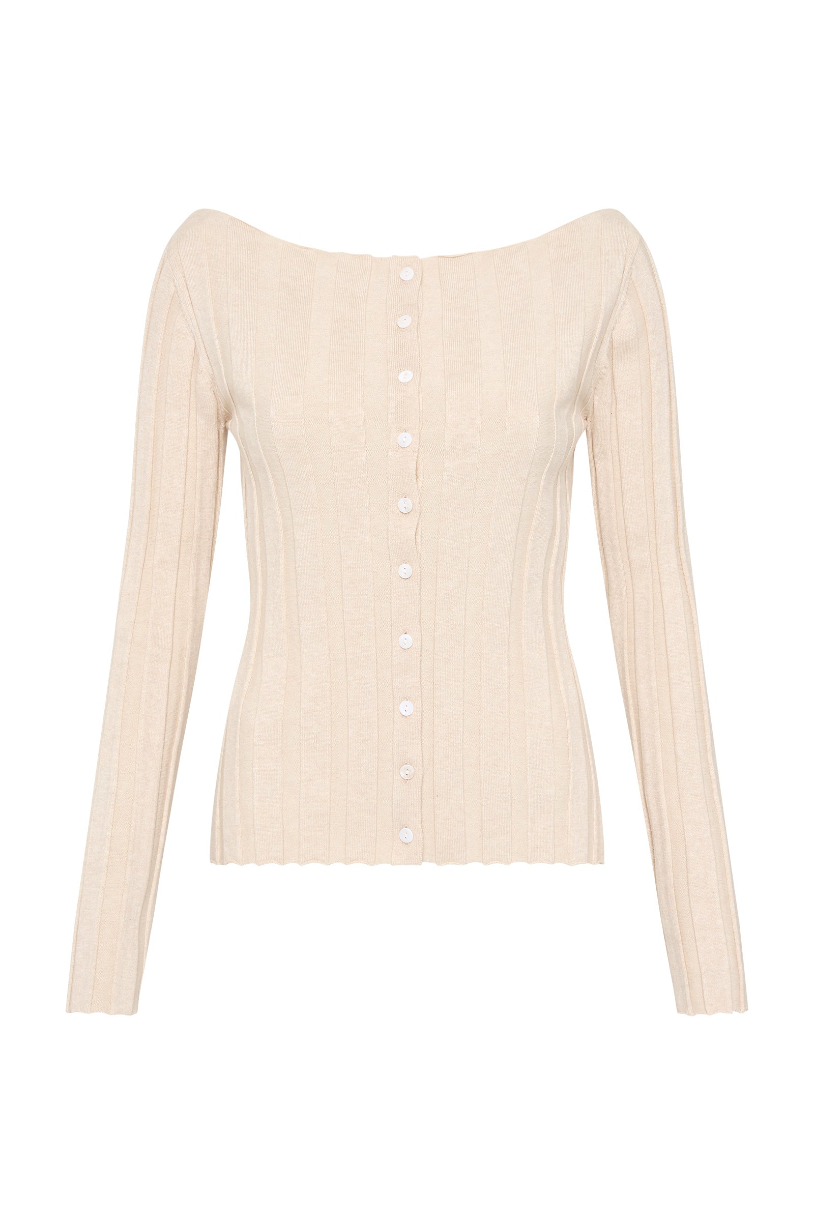 Aneke Knit Top Cream Marle 