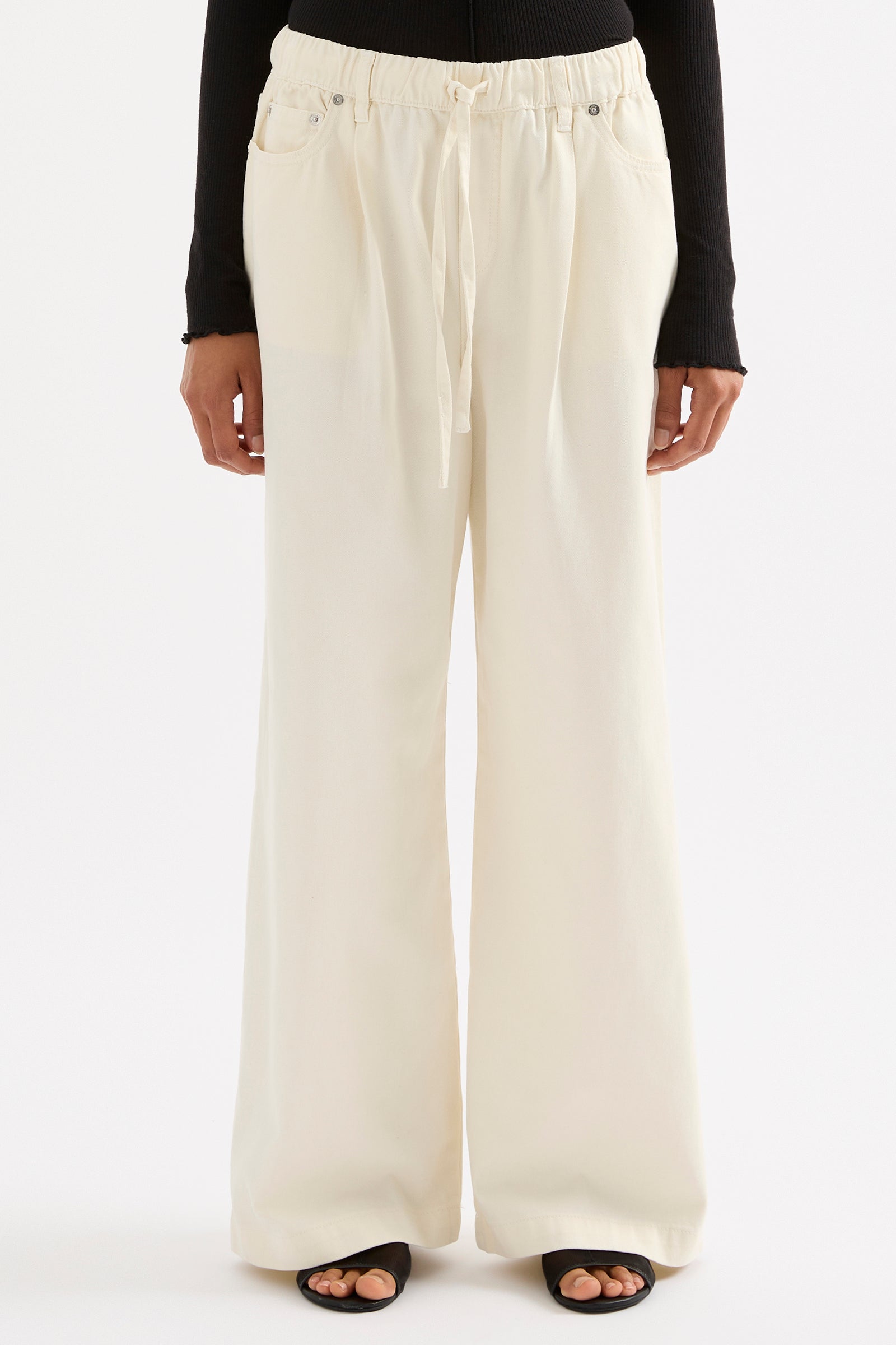 Esme Drawstring Jean Natural 