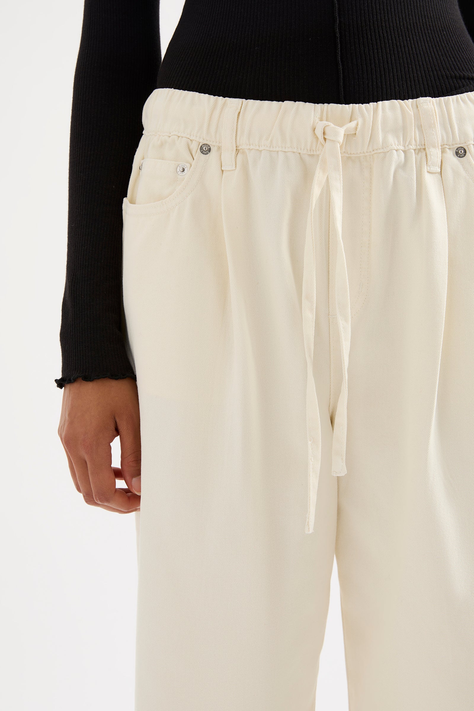 Esme Drawstring Jean Natural 