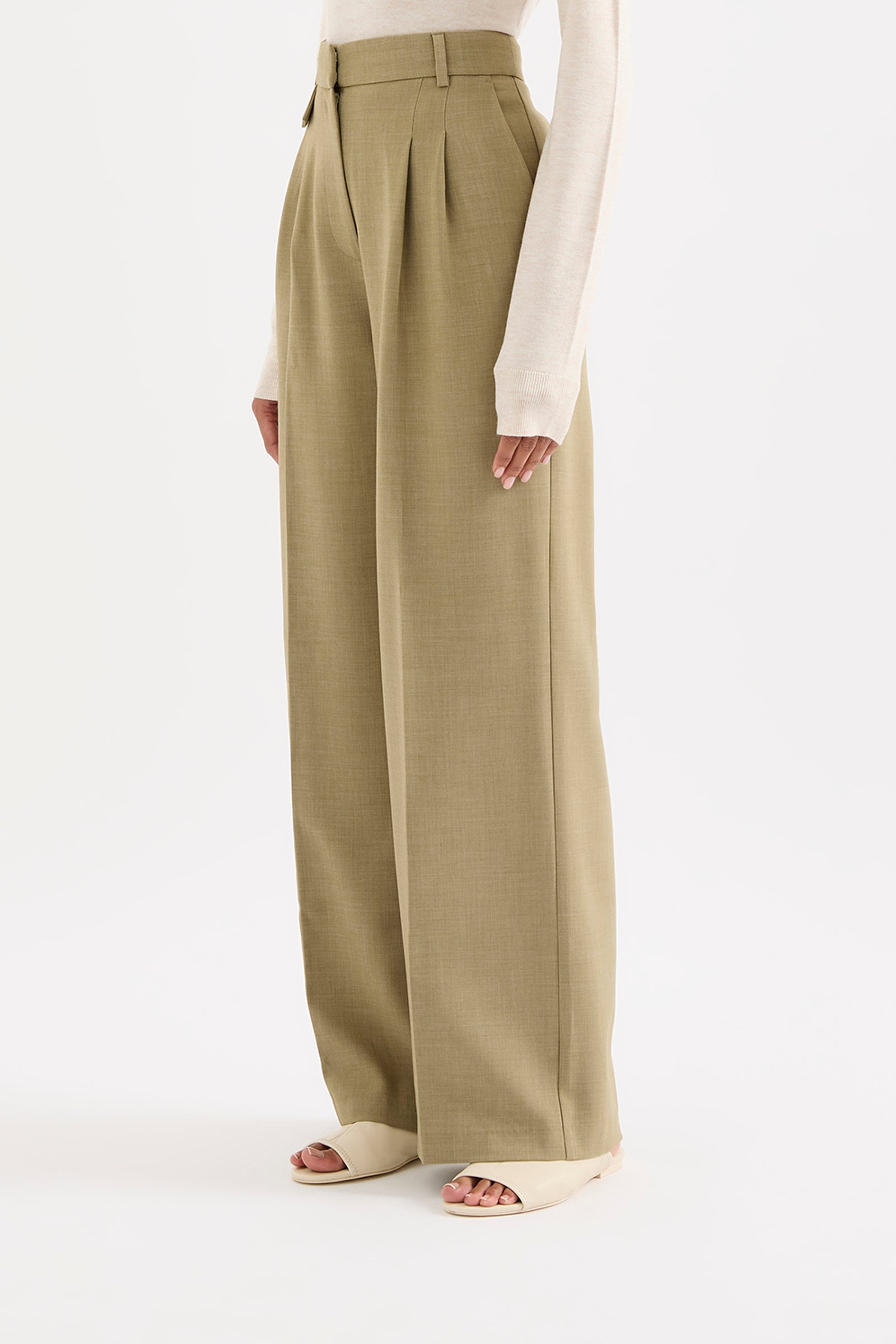 Audrey Tailored Pant Moss 
