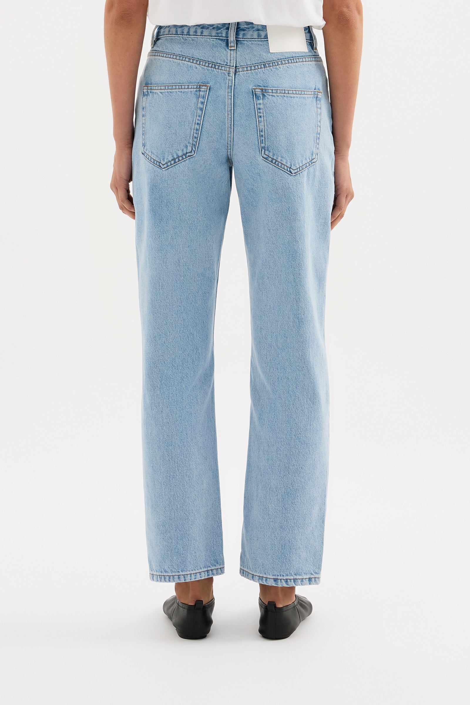 Organic Straight Leg Jean Soft Blue 