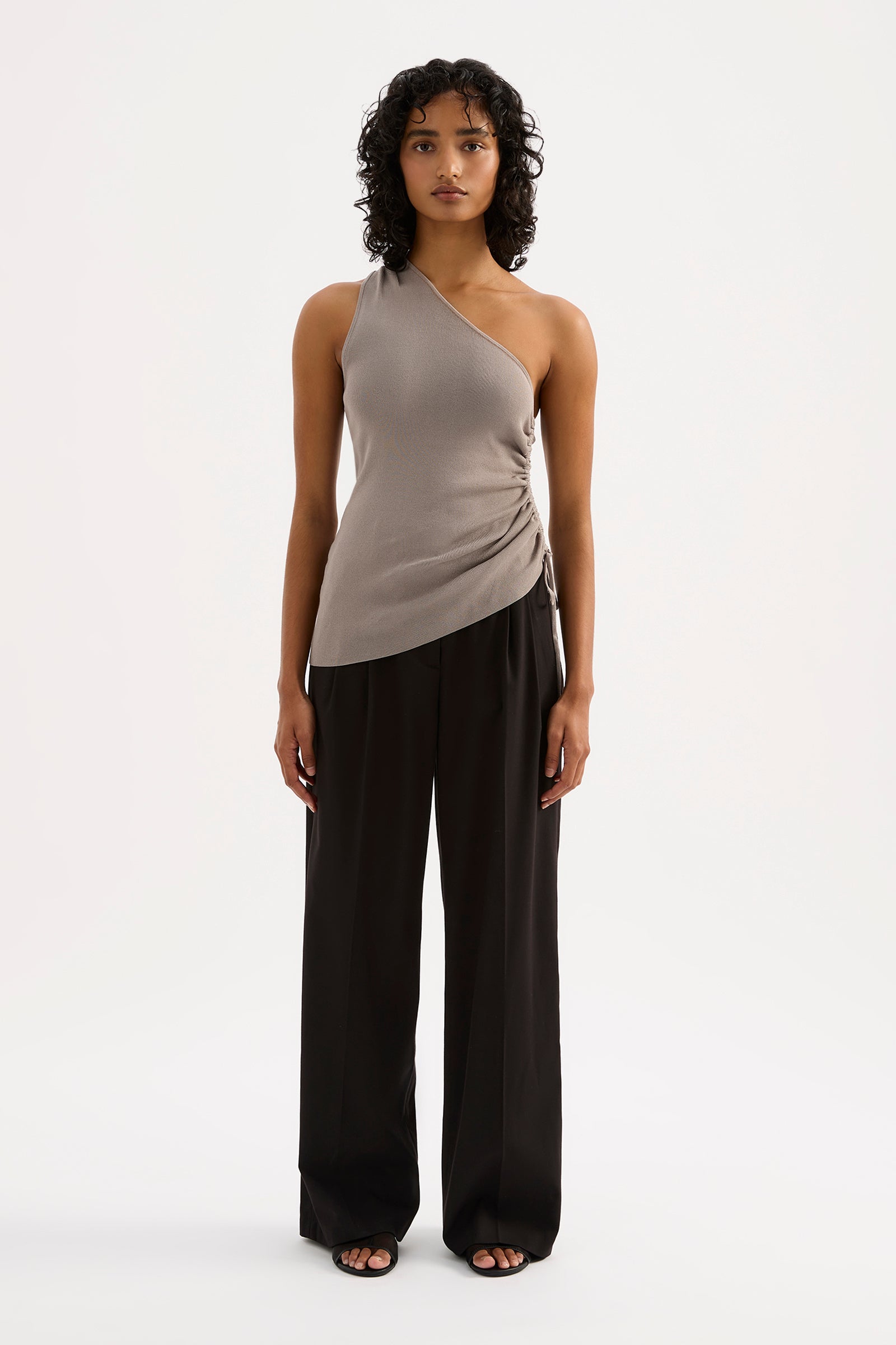 Yumi Knit Top Pewter 