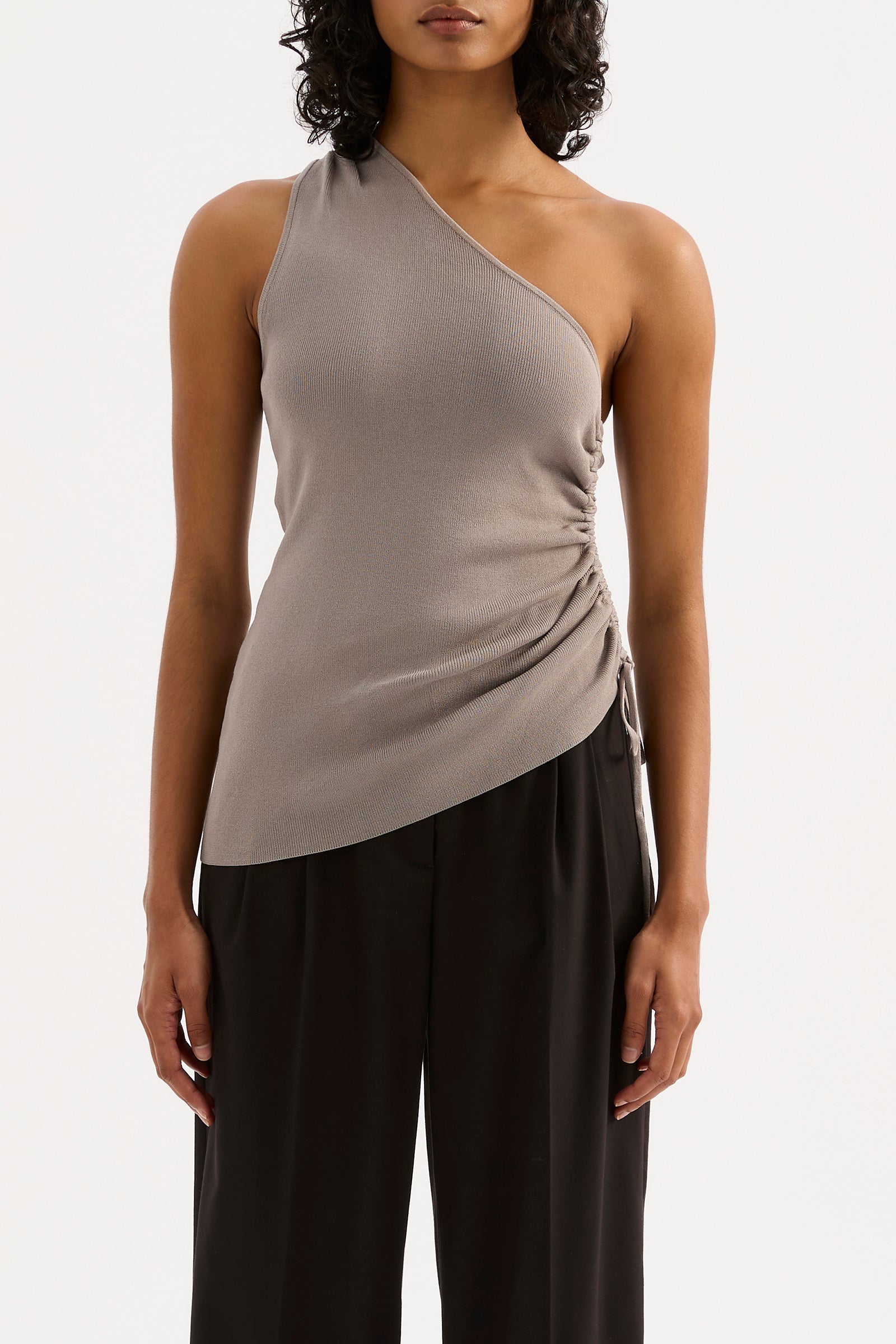 Yumi Knit Top Pewter 