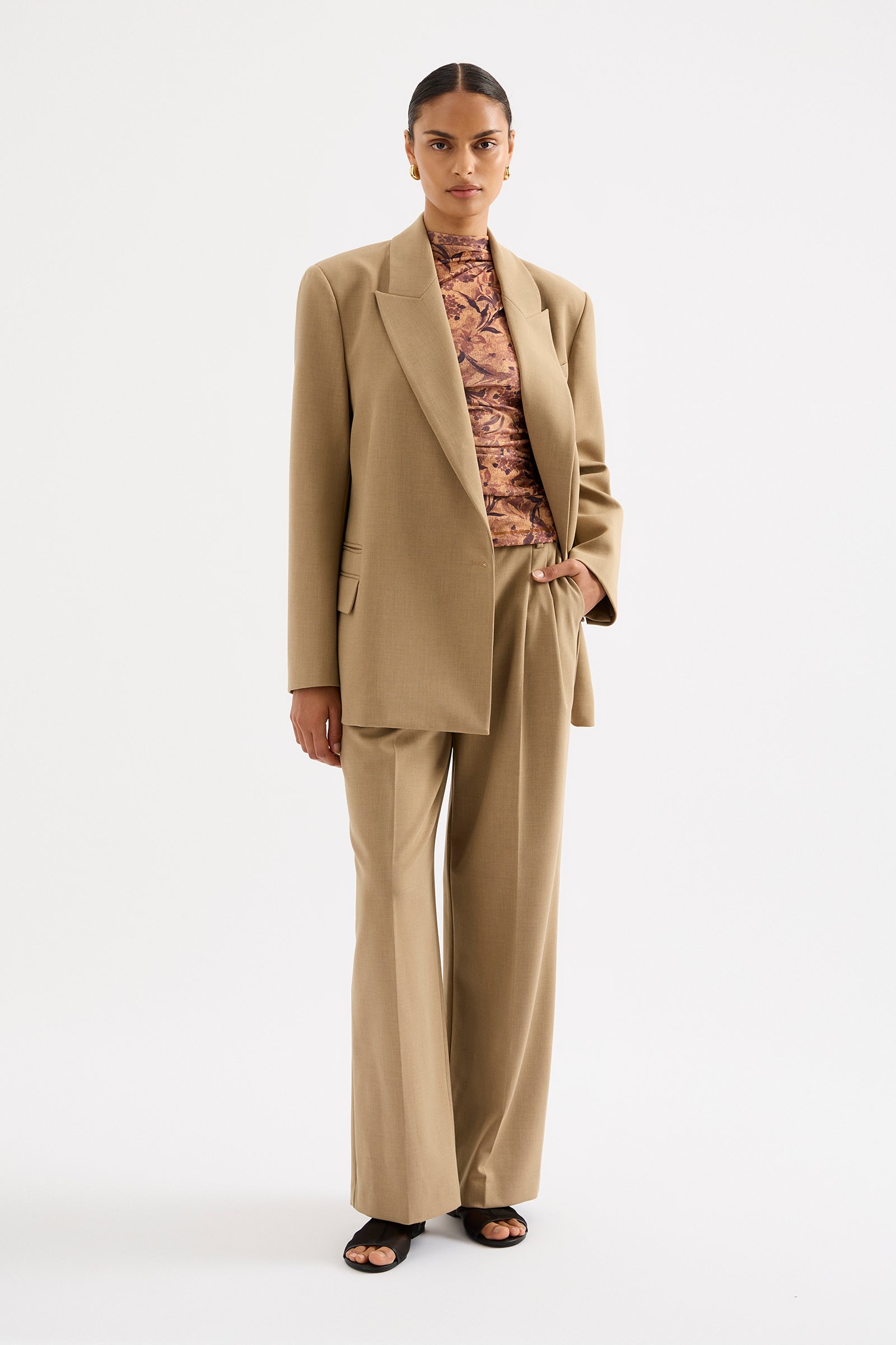 Mercer Tailored Pant Caramel 