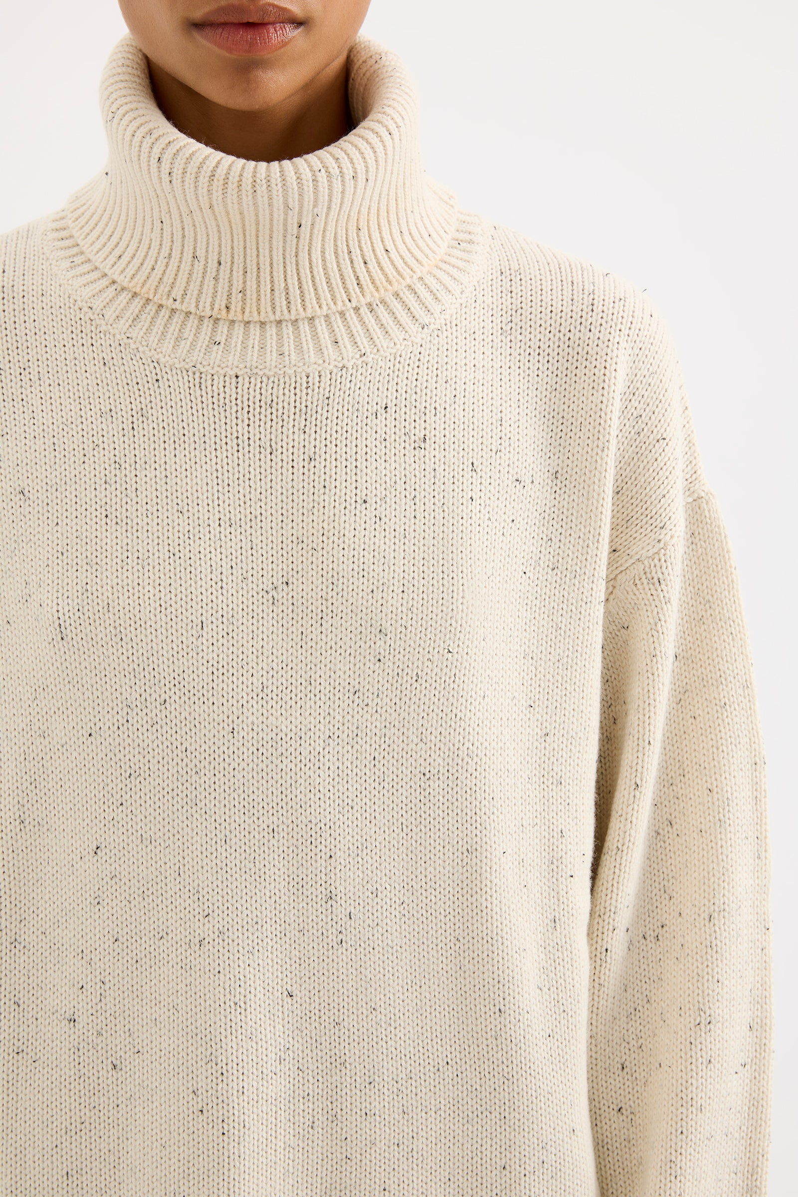 Lander Turtleneck Knit Oat Speckle 