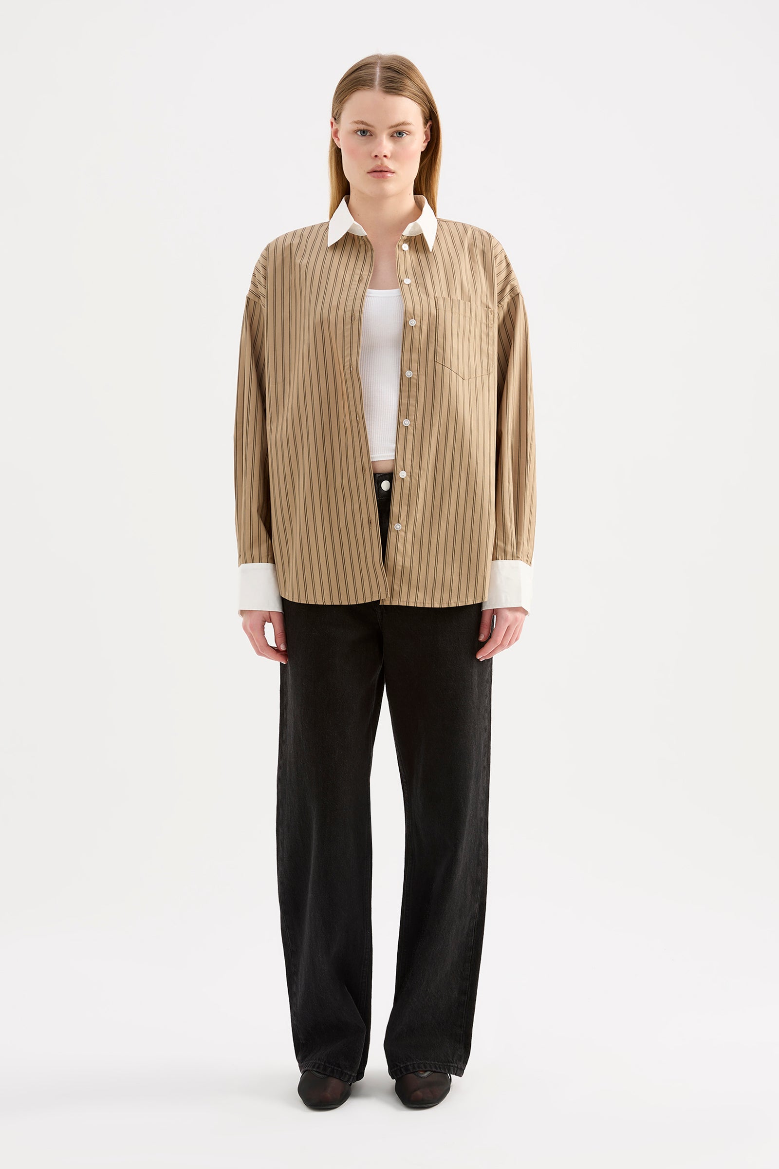 Lando Shirt Khaki Stripe 