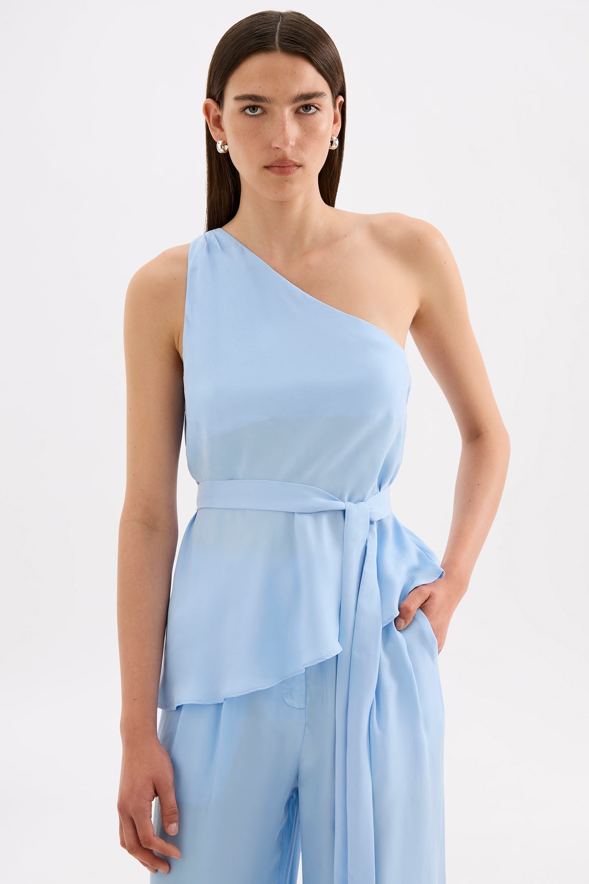 Amaya Cupro Tie Top Bermuda 