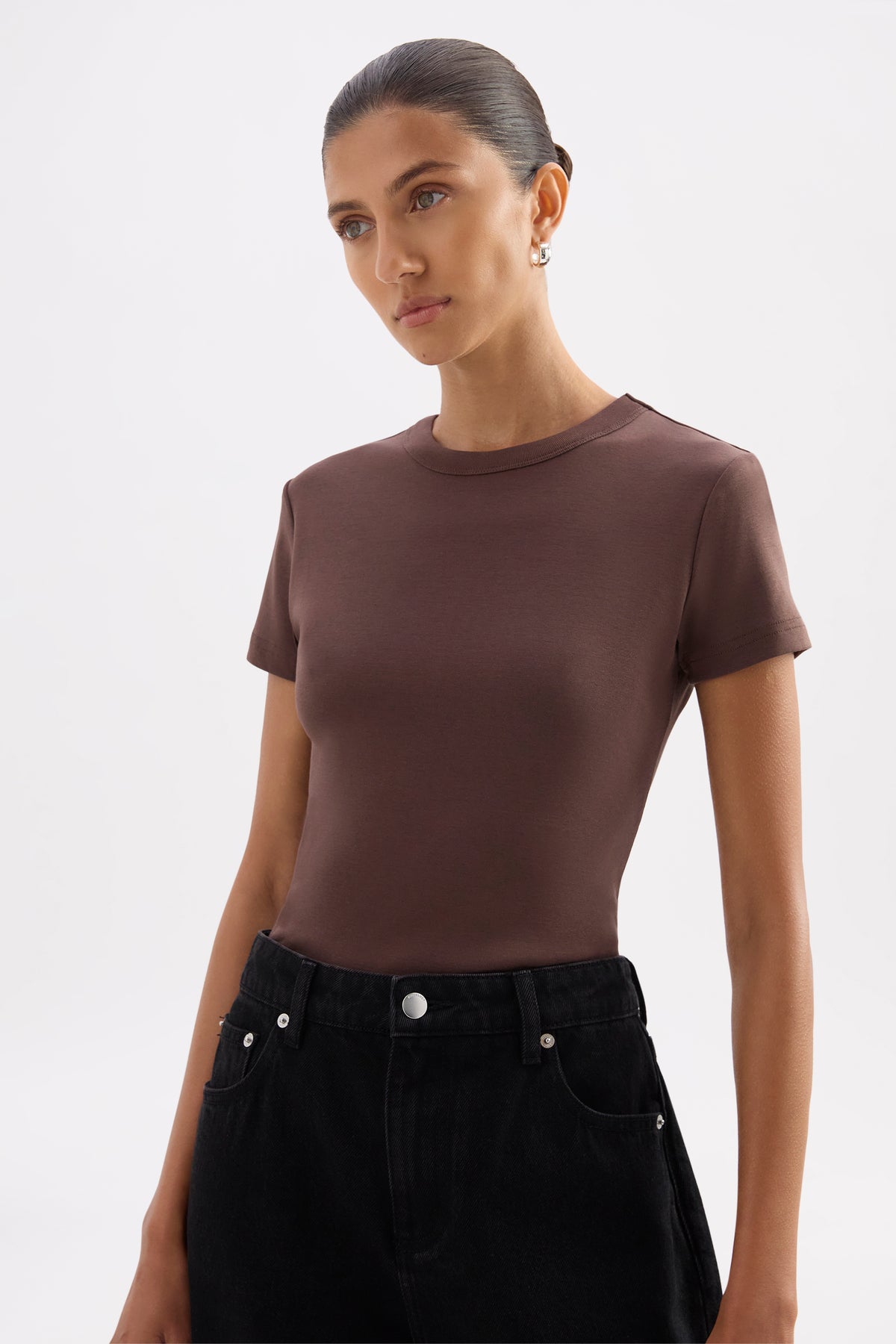 Organic Baby Tee Chocolate 