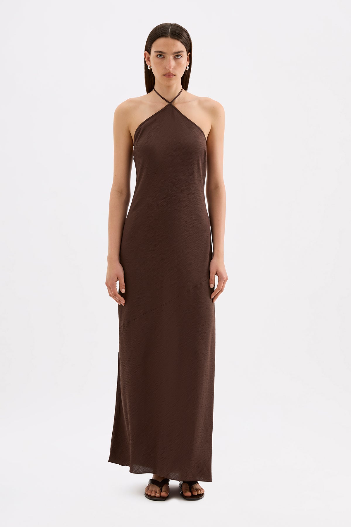 Waylon Maxi Dress Chocolate 