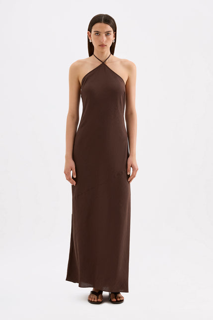 Waylon Maxi Dress Chocolate 