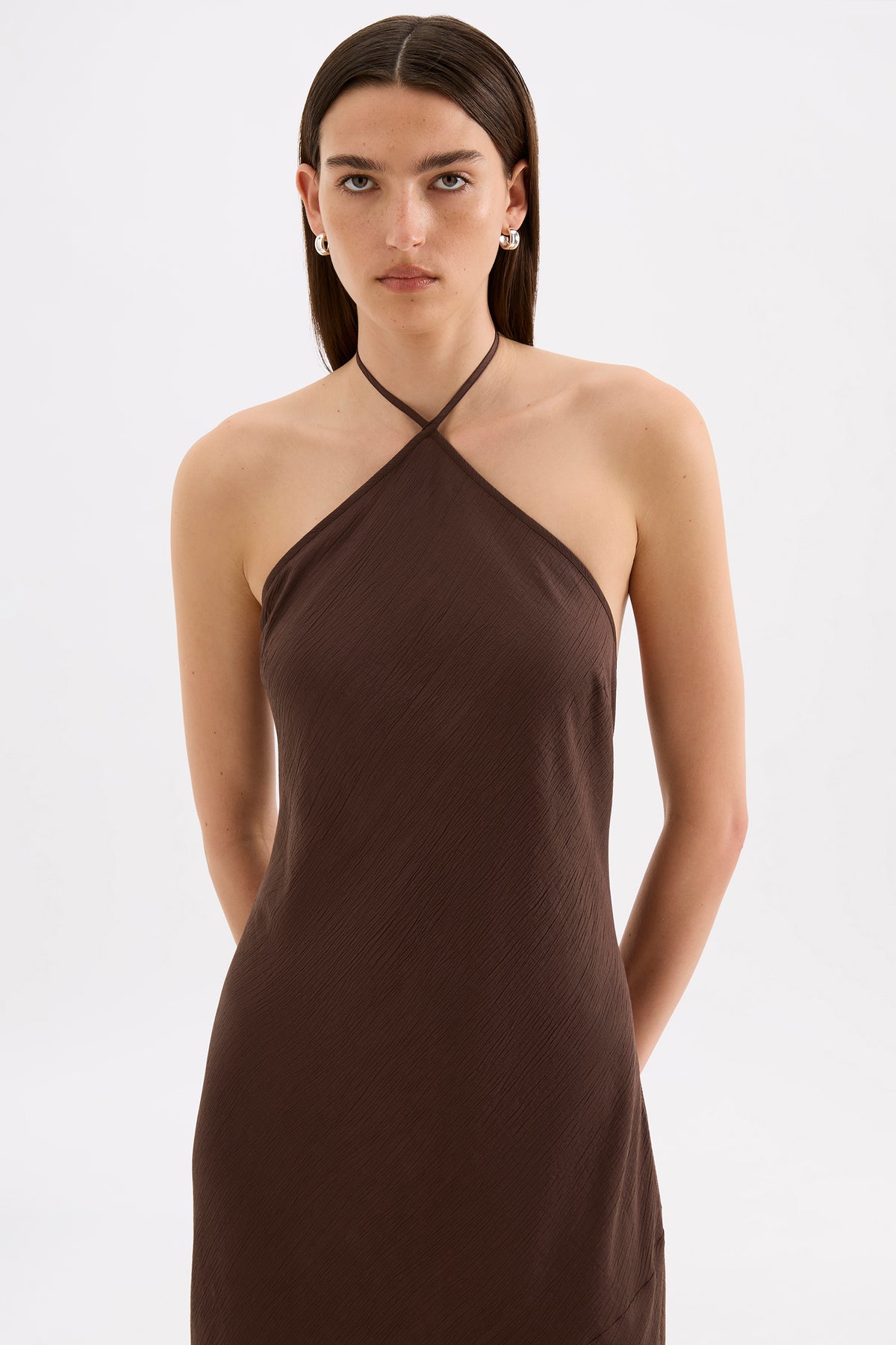 Waylon Maxi Dress Chocolate 