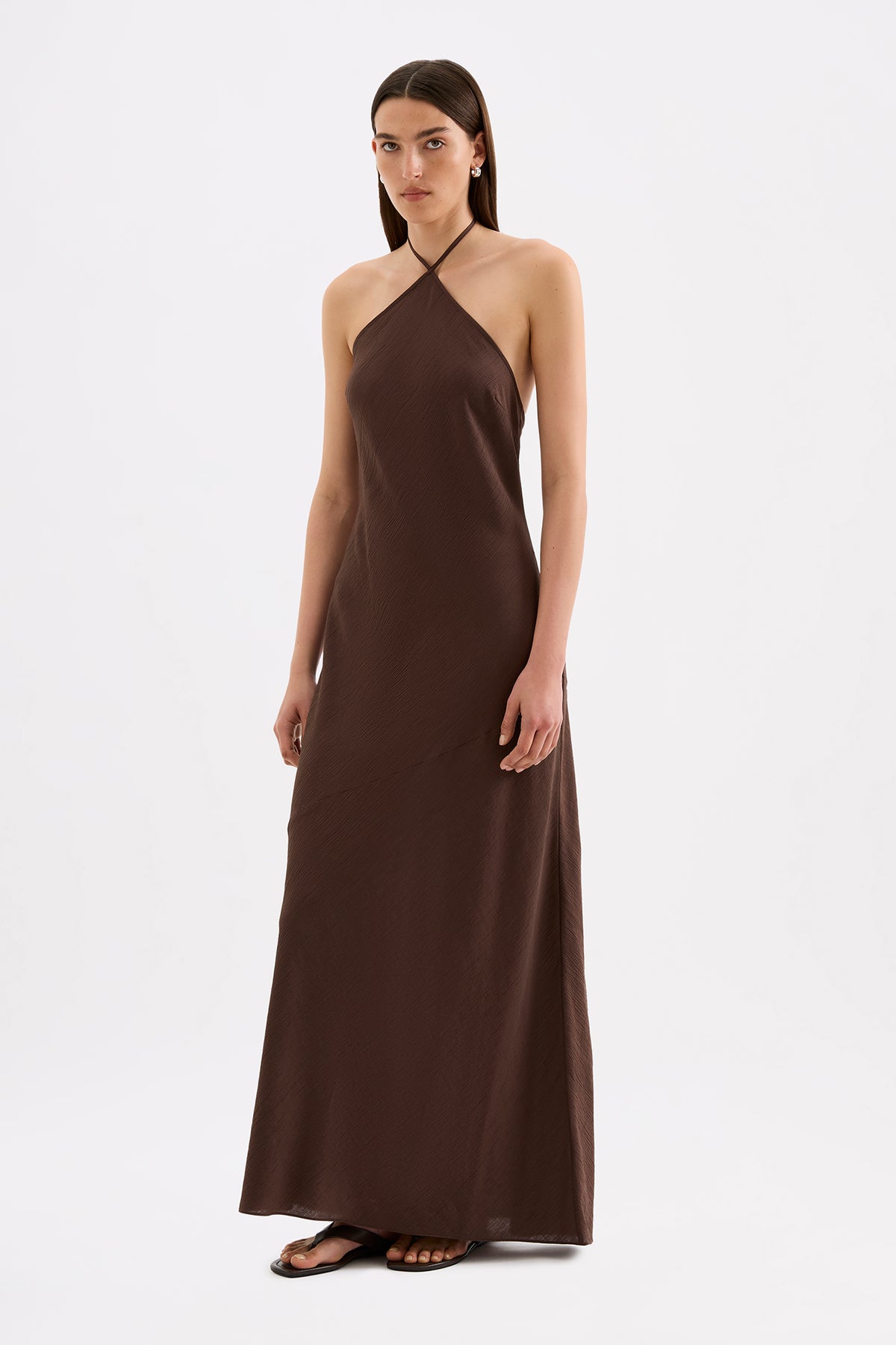 Waylon Maxi Dress Chocolate 