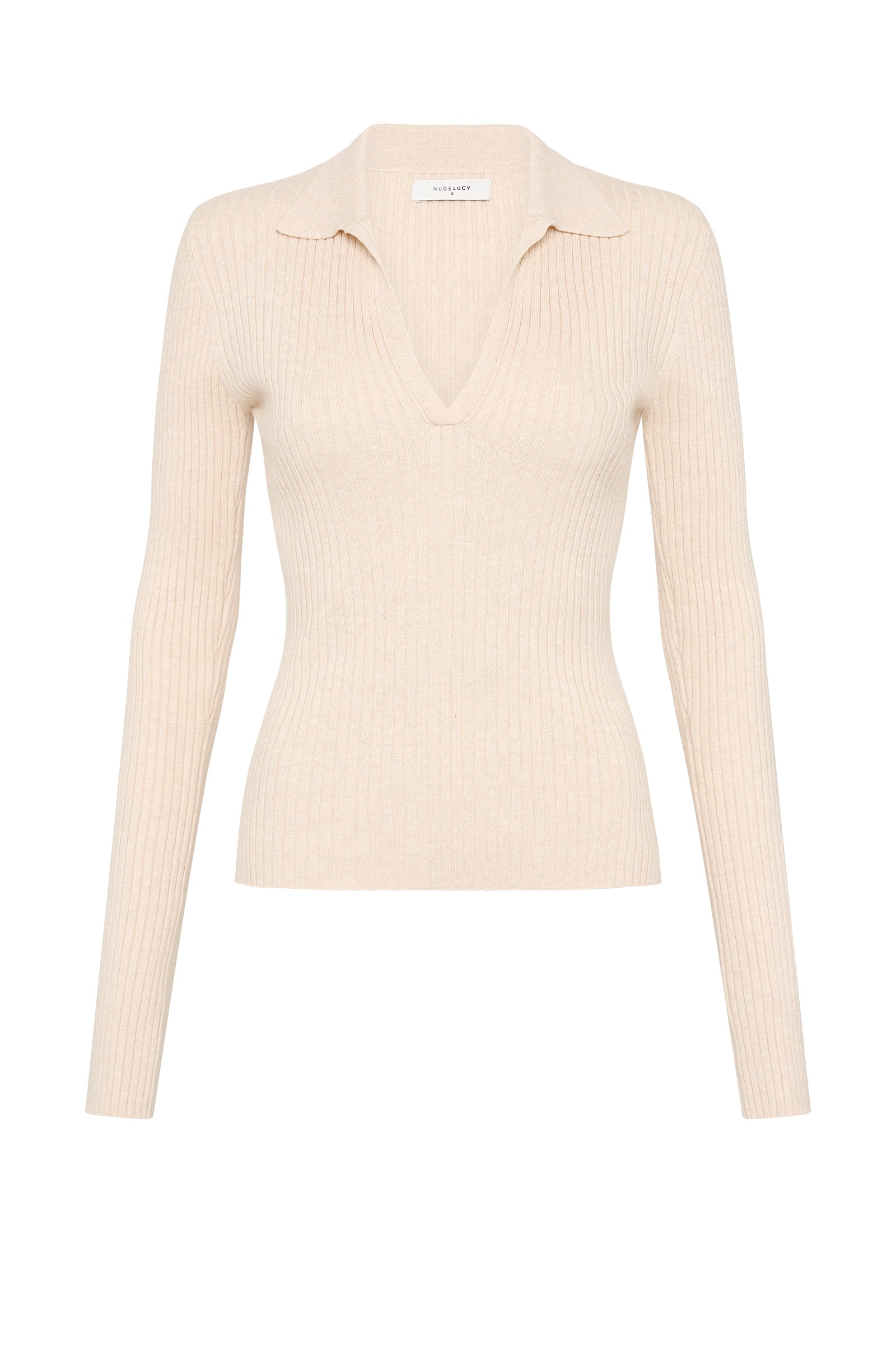 Lourdes Rugby Knit Cream Marle 