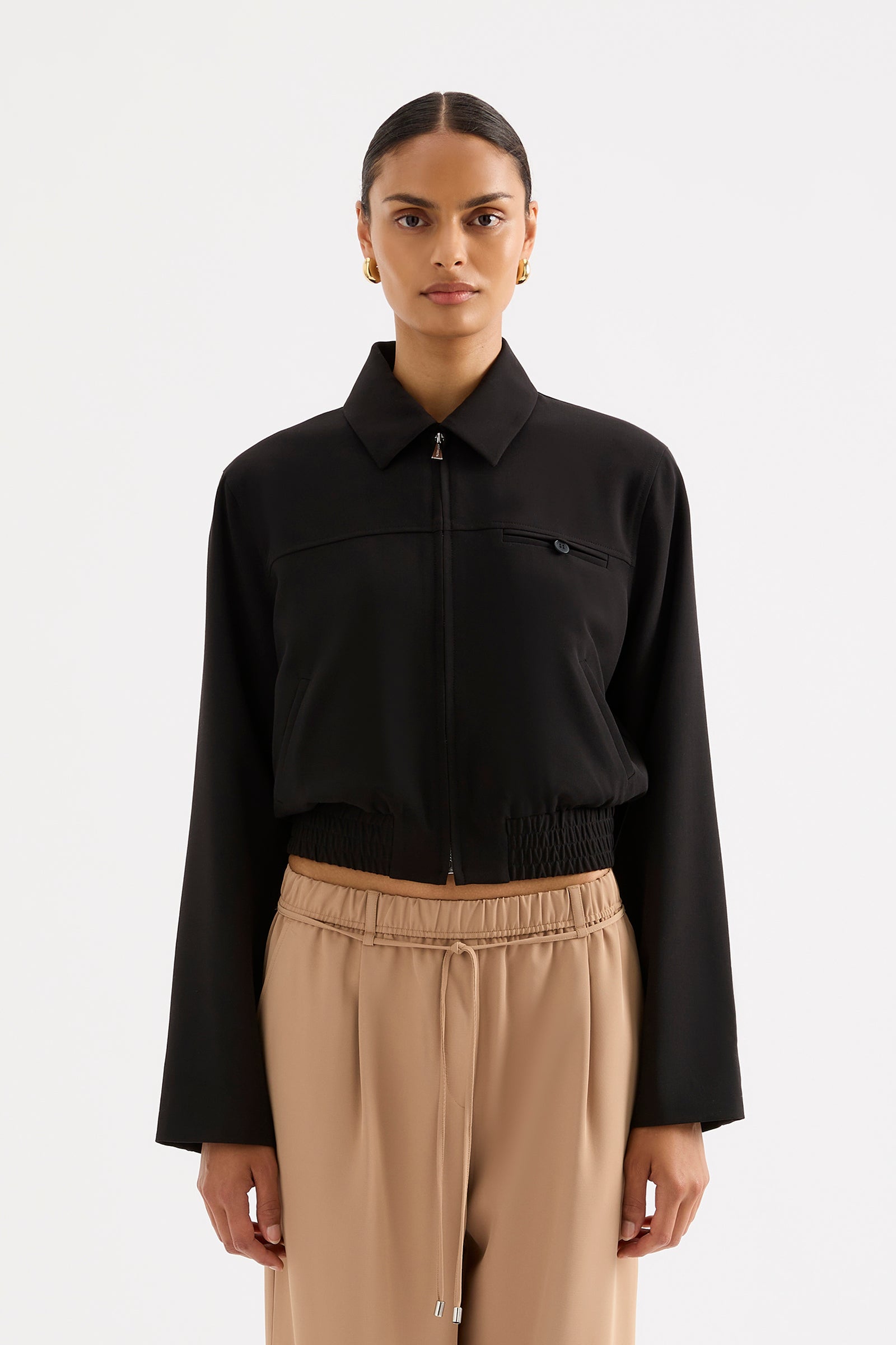 Bedford Cropped Jacket Black 