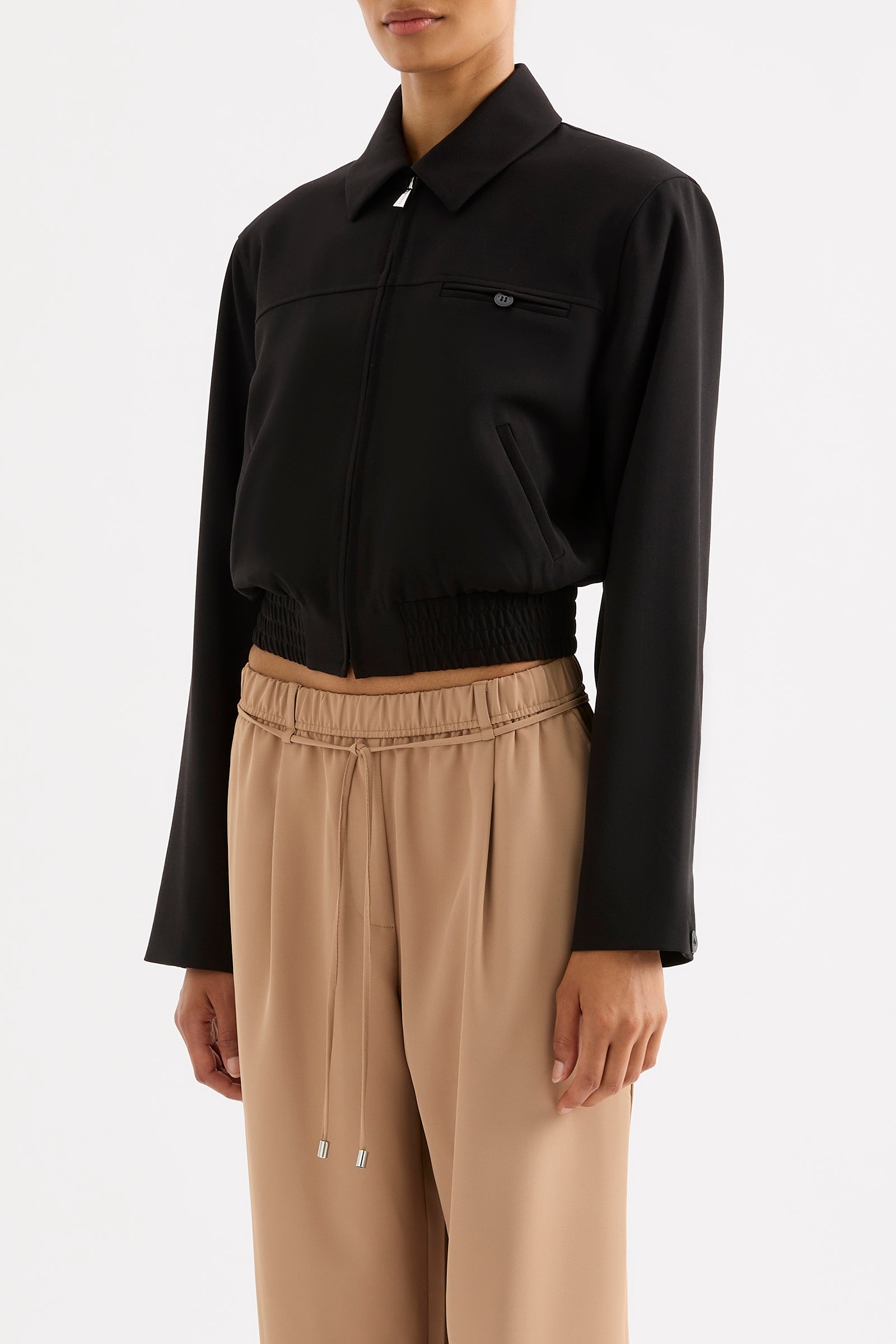 Bedford Cropped Jacket Black 