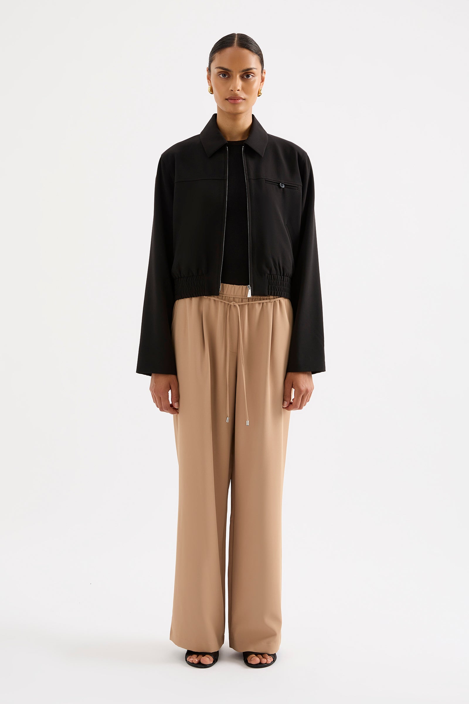 Bedford Cropped Jacket Black 