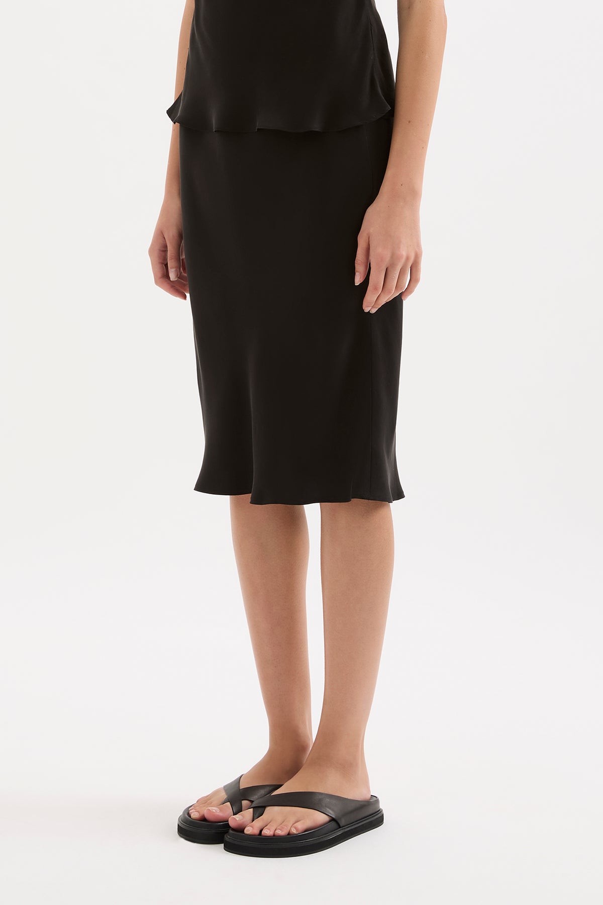 Raye Cupro Skirt Black 